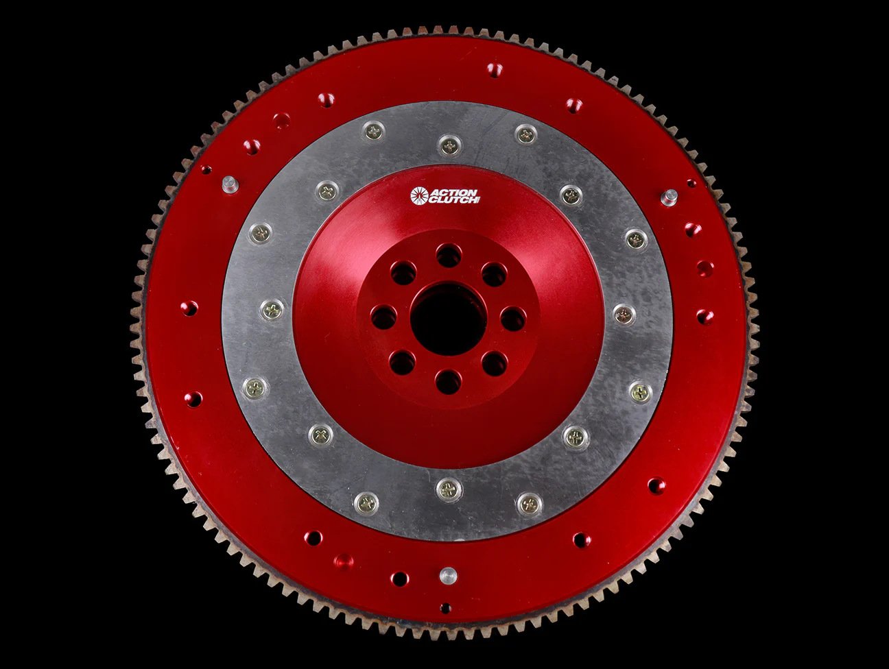 Action Clutch Red Aluminum Lightweight Flywheel - K Series - Image 2