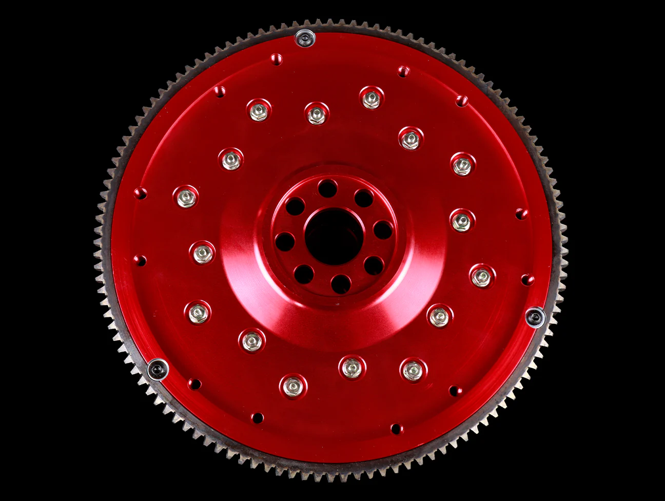 Action Clutch Red Aluminum Lightweight Flywheel - K Series - Image 3