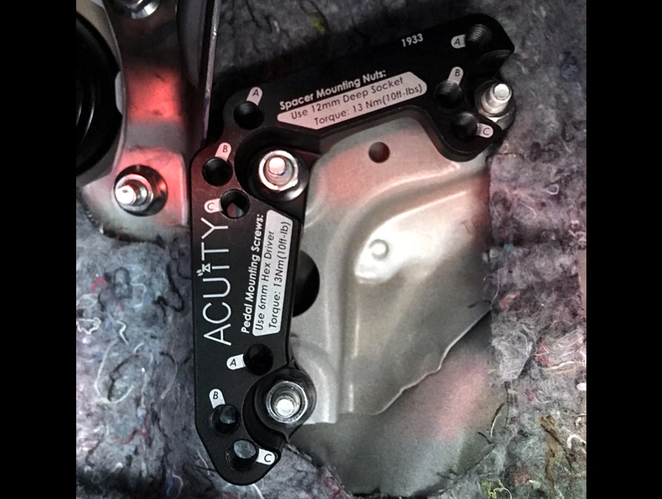 Acuity Throttle Pedal Spacer (RHD) - 17-21 Civic Type R FK8 / 14-17 Fit - Image 4