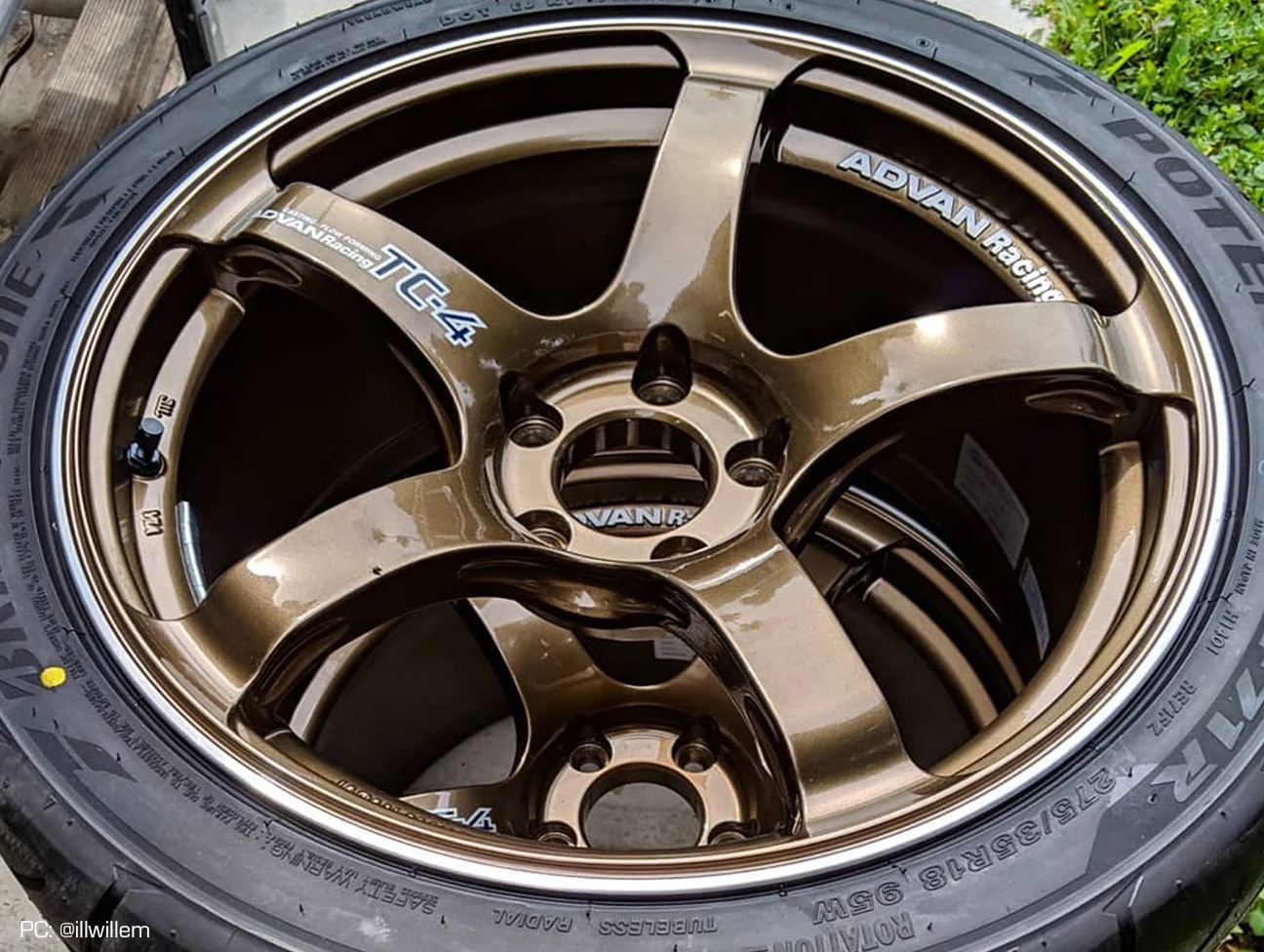 Advan Racing TC4 Wheels - Umber Bronze / 18x9.5 / 5x114 / +45 - Image 8