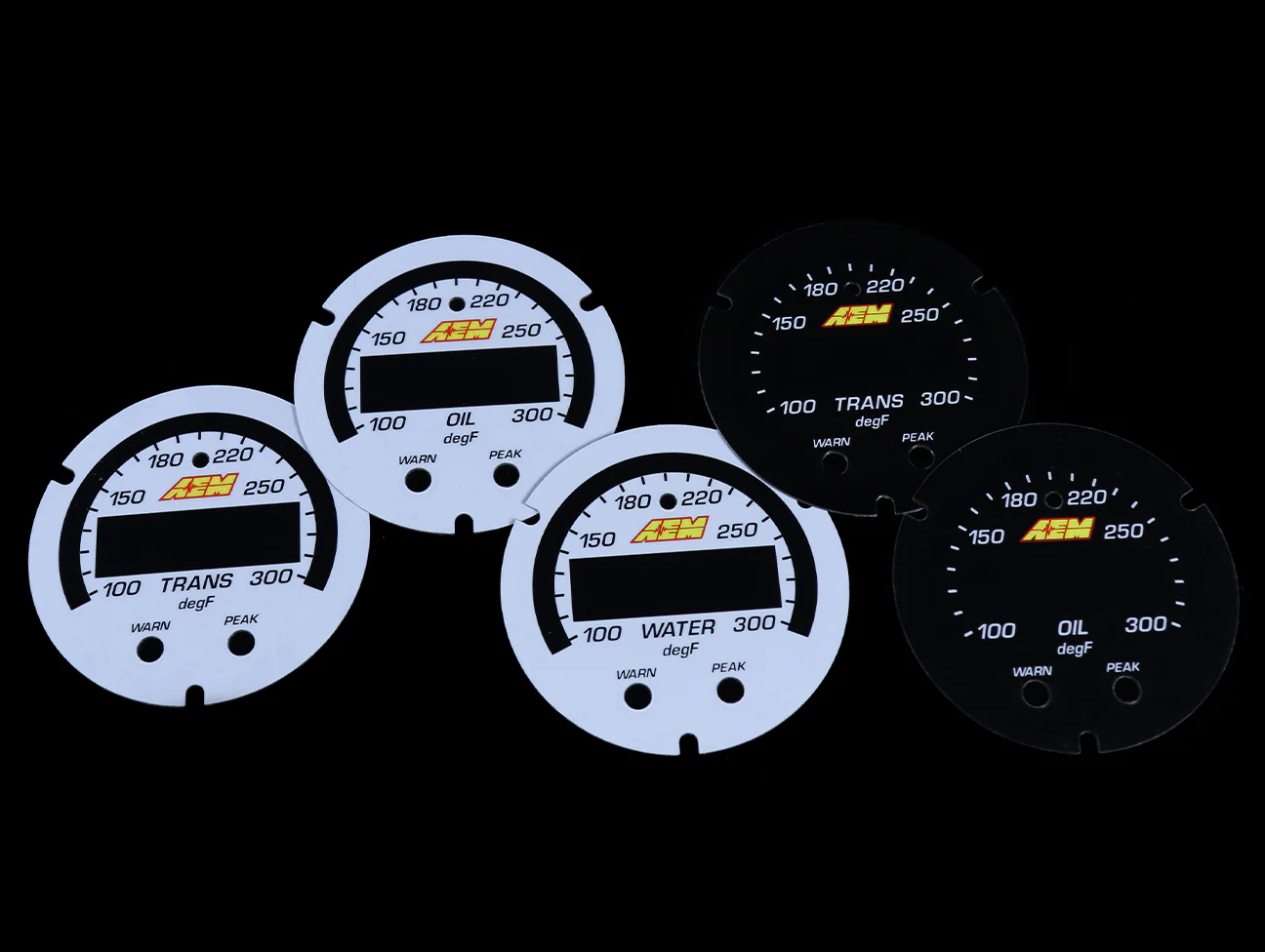 AEM Gauge Face Plate Accessory Kit - X-series Temperature Gauge - Image 2