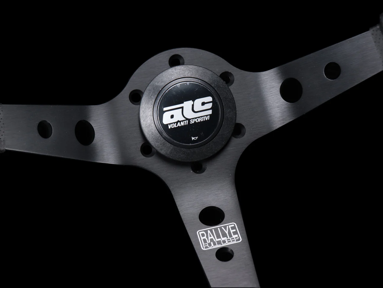 ATC Sprint Rallye Steering Wheel - 330MM Blue Stitch - Image 3