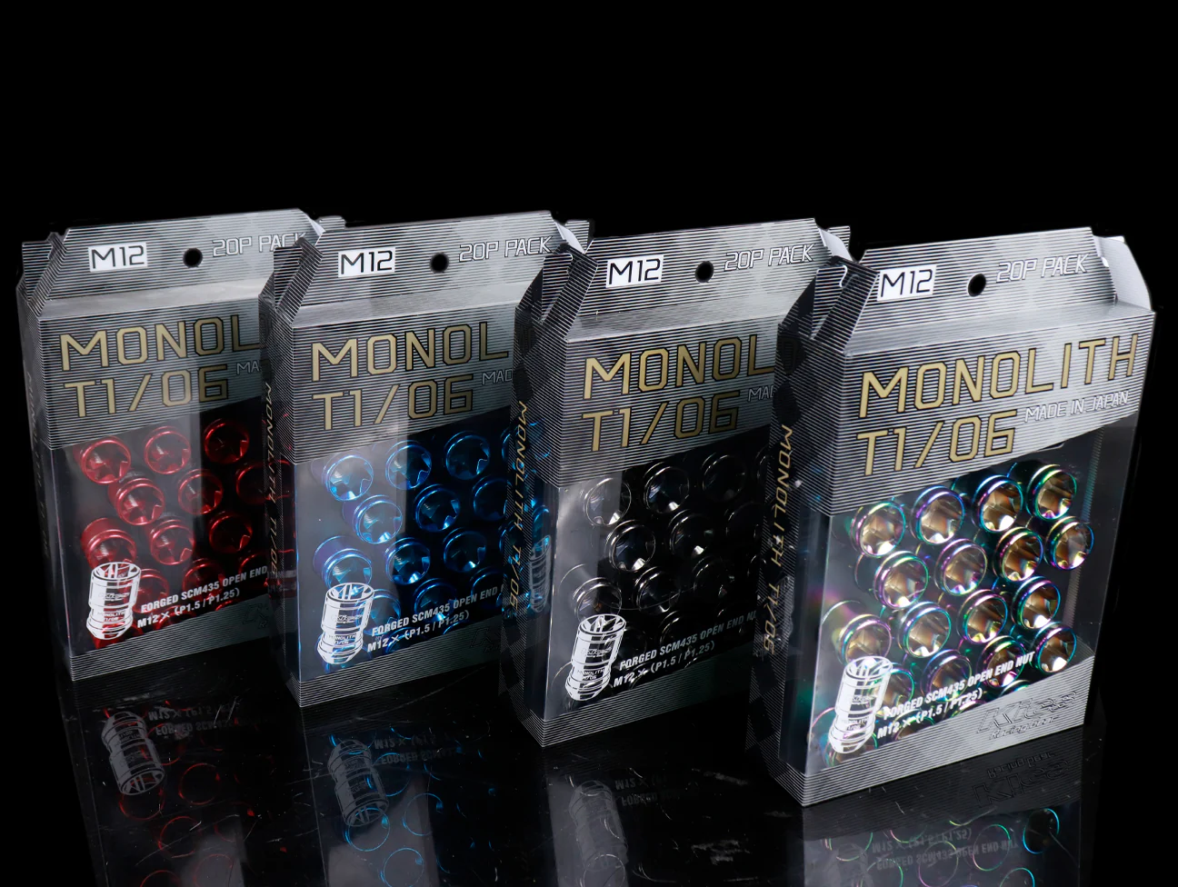 Project Kics Monolith T1/06 Lug Nut Set - 12x1.50