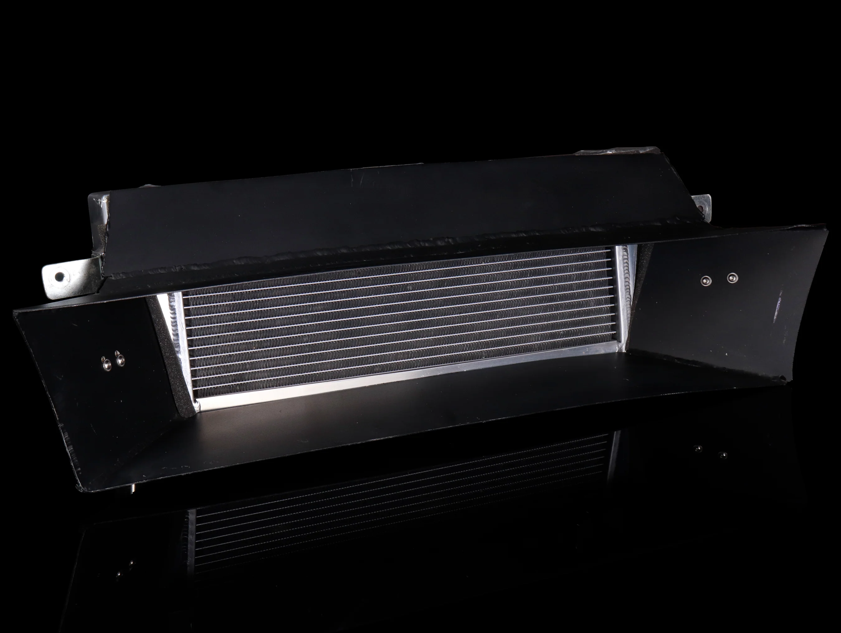 CSF Radiators Rywire Custom Tucked 24x9 Radiator - Polished w/ Custom Air Duct + Fans (Used)