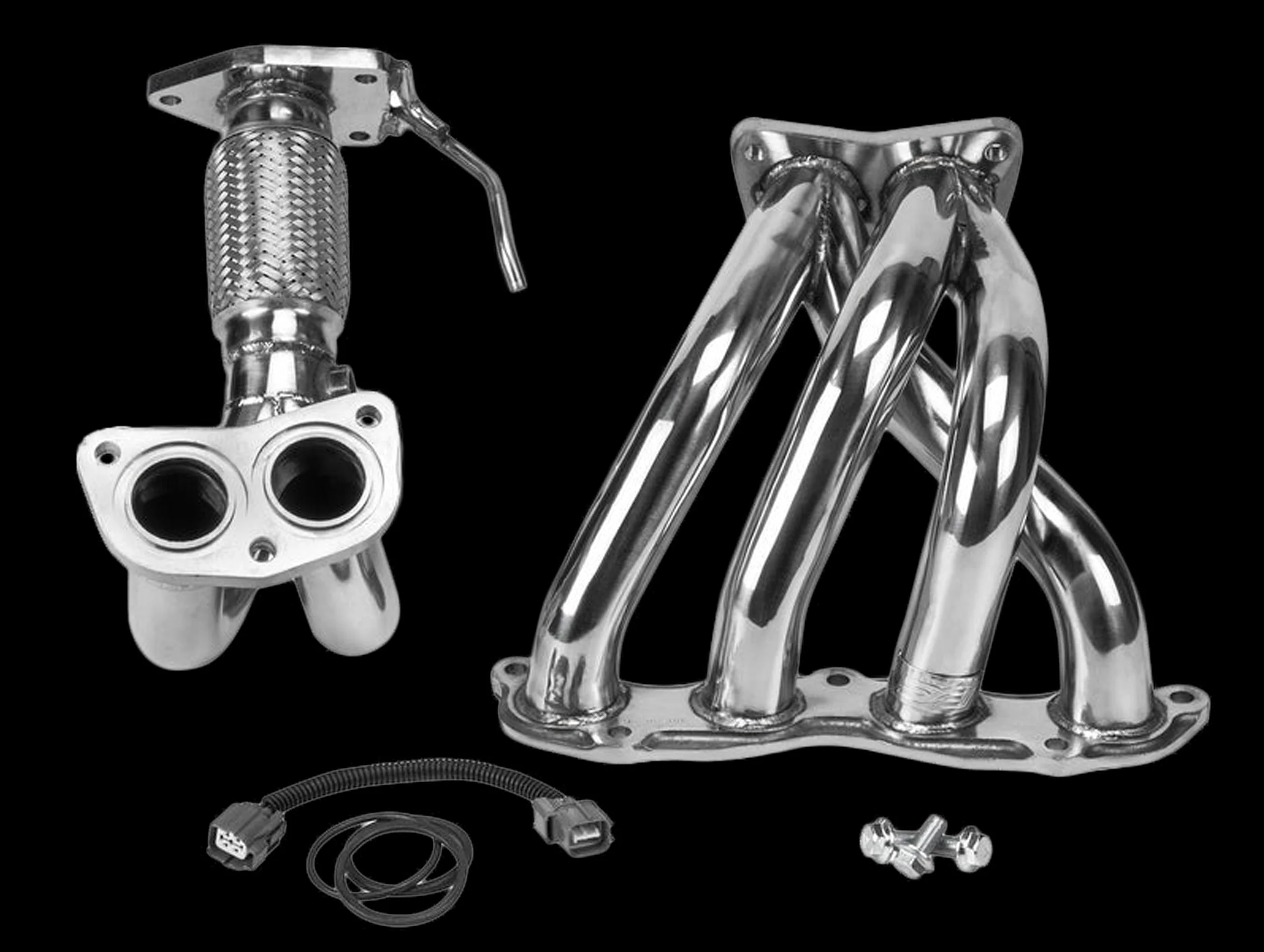 DC Sports K-Series Polished Header - 03-07 Honda Accord 2.4L - Image 4