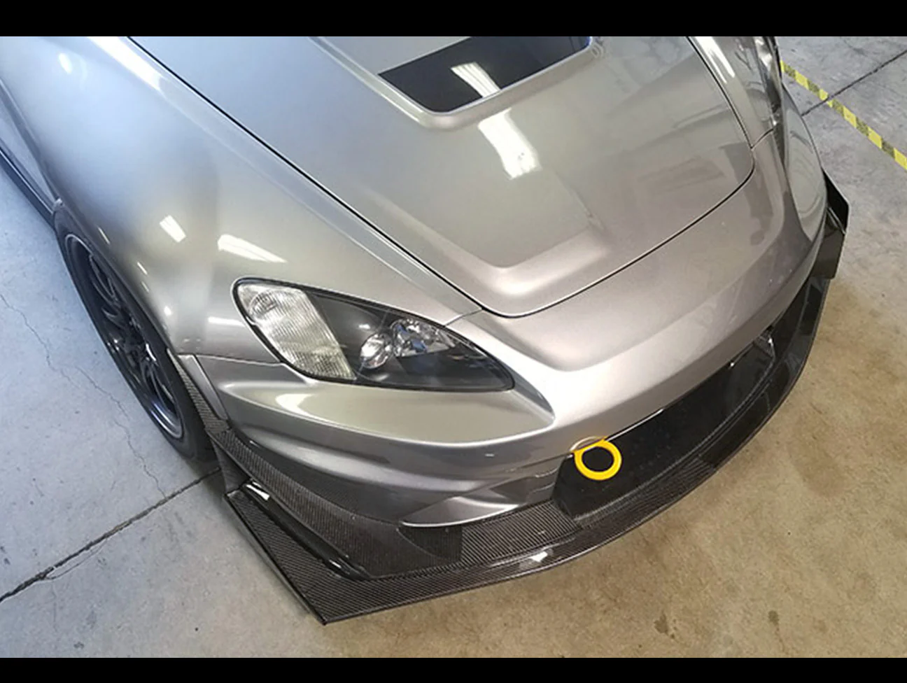 EVS Tuning Yellow Front Tow Hook - 00-09 S2000 w/Voltex Bumper - Image 4