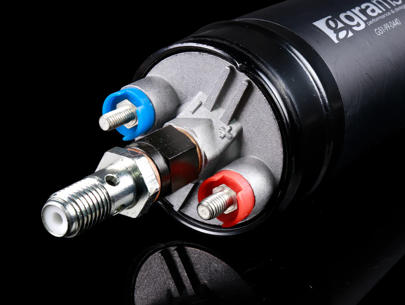 Grams Performance 440lph E85 Compatible Inline Fuel Pump - Image 3