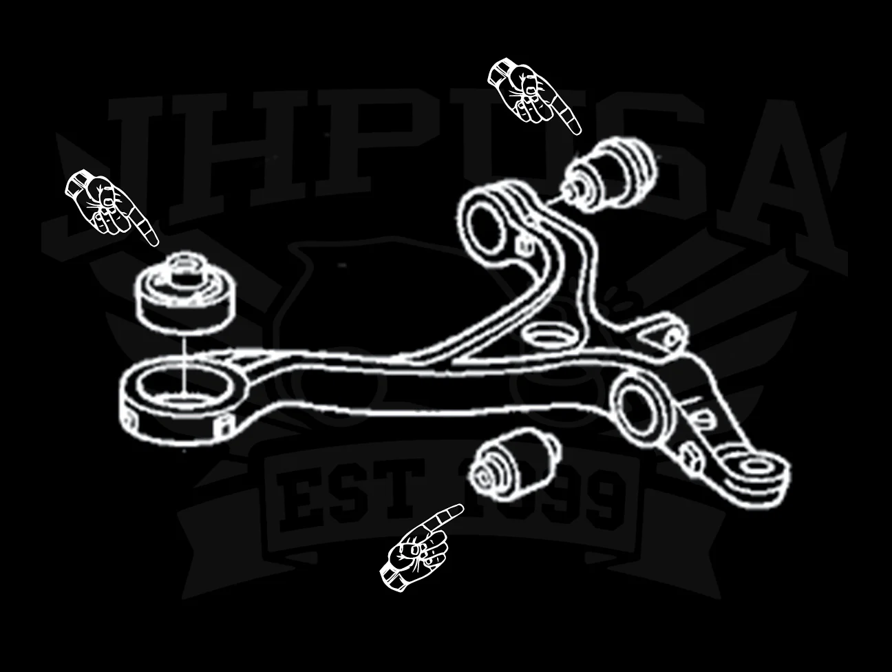 Hardrace Front Lower Arm Bushings - 04-08 TSX / 03-07 Accord - Image 6