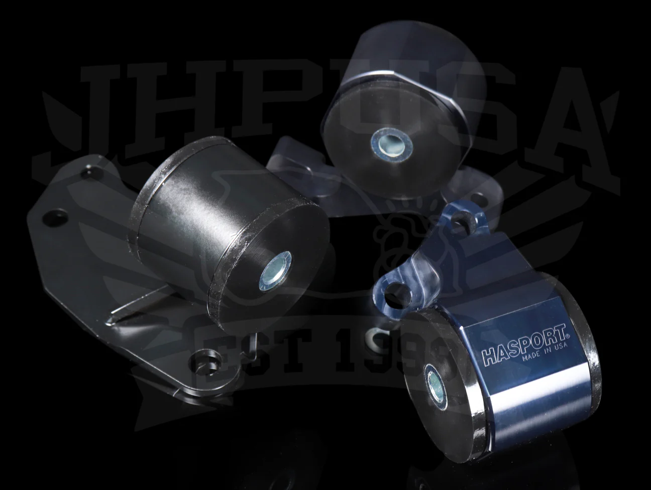 Hasport Billet Black B-series Engine w/ AWD Trans Mount Kit (EFBAWD) - 88-91 Civic/CRX - Image 2