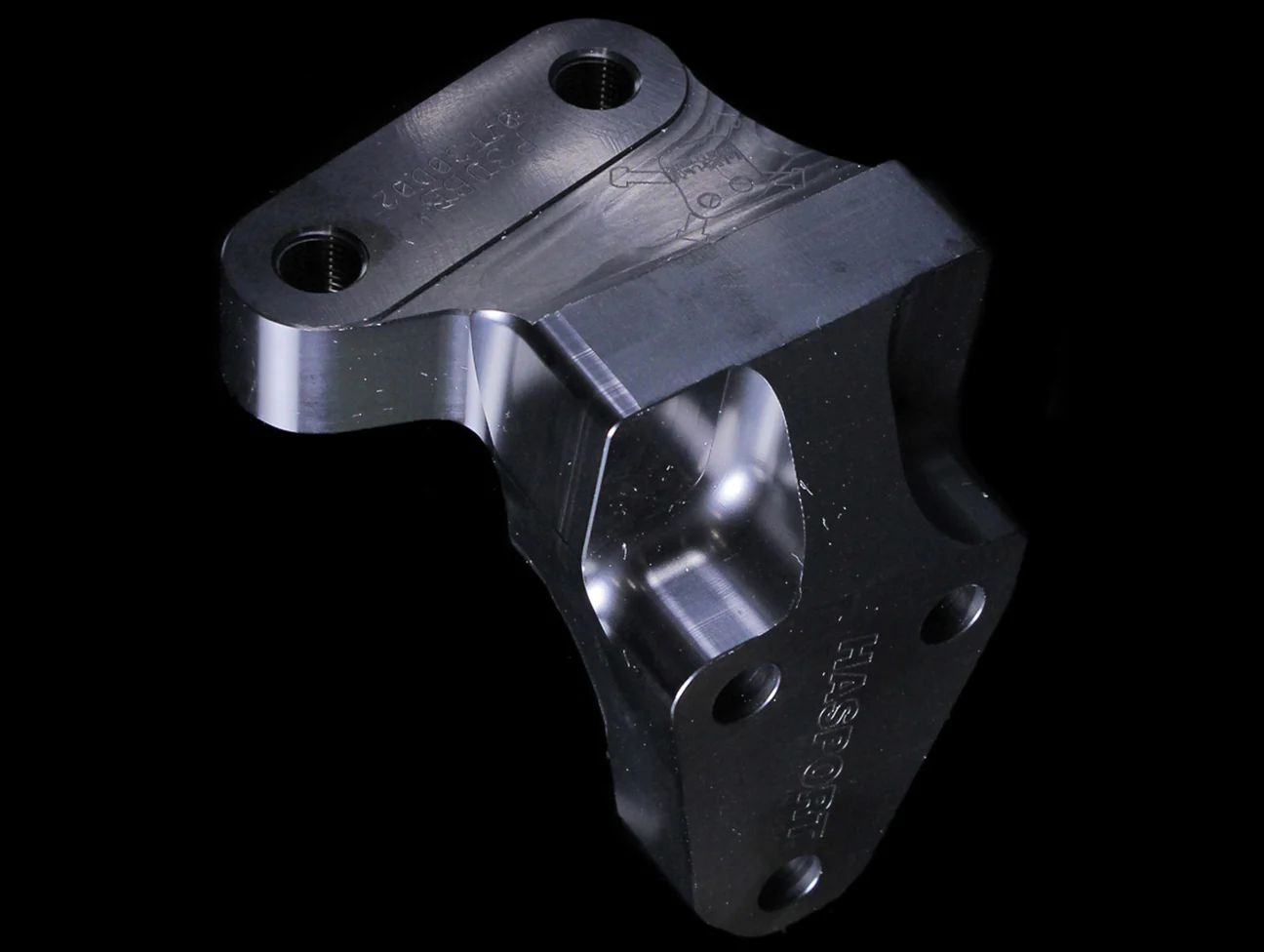 Hasport Billet Black Post Mount - 92-00 Civic - Image 2