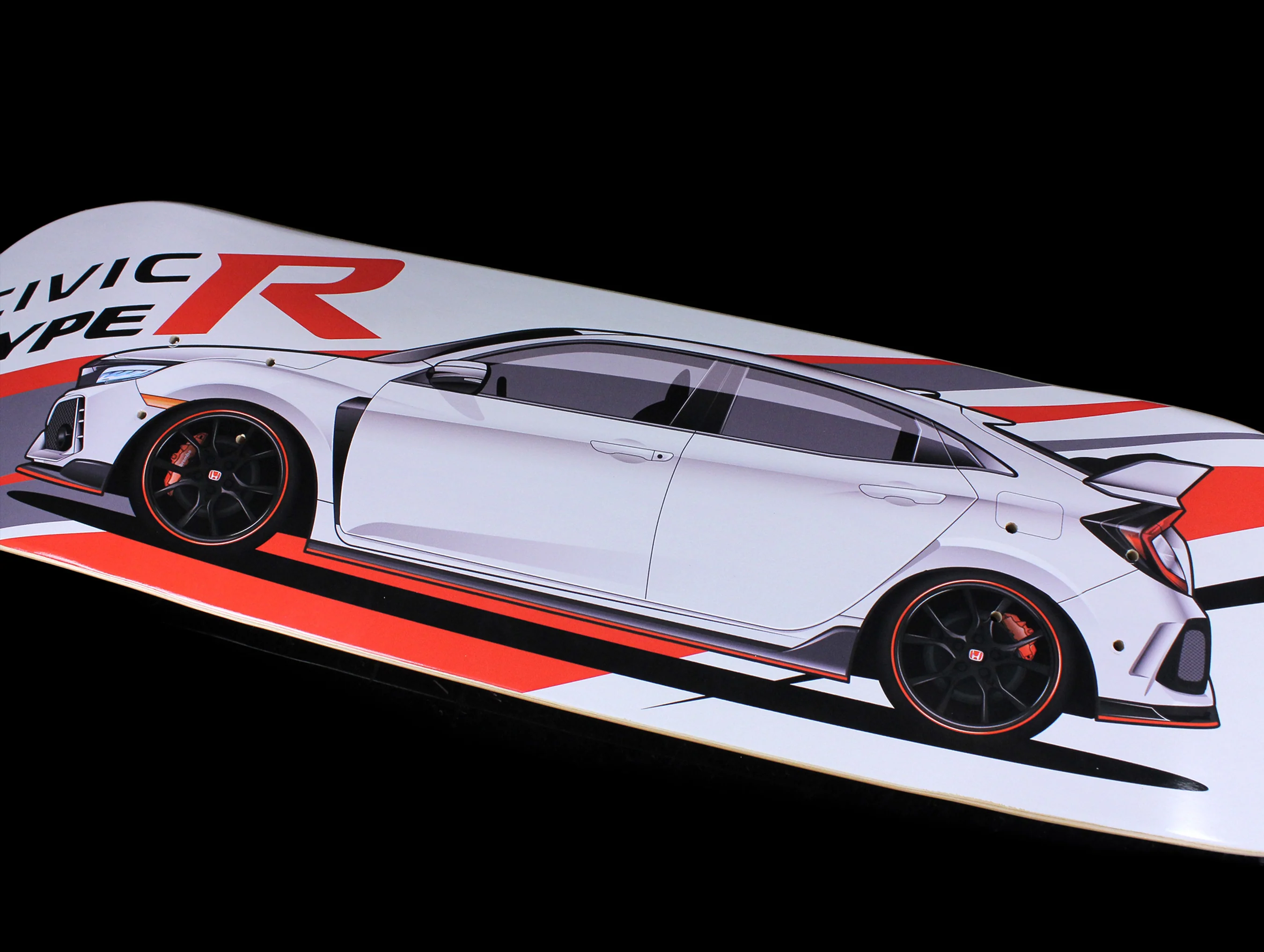 Honda Civic Type-R FK8 Skate Deck (Side Profile) - Image 4