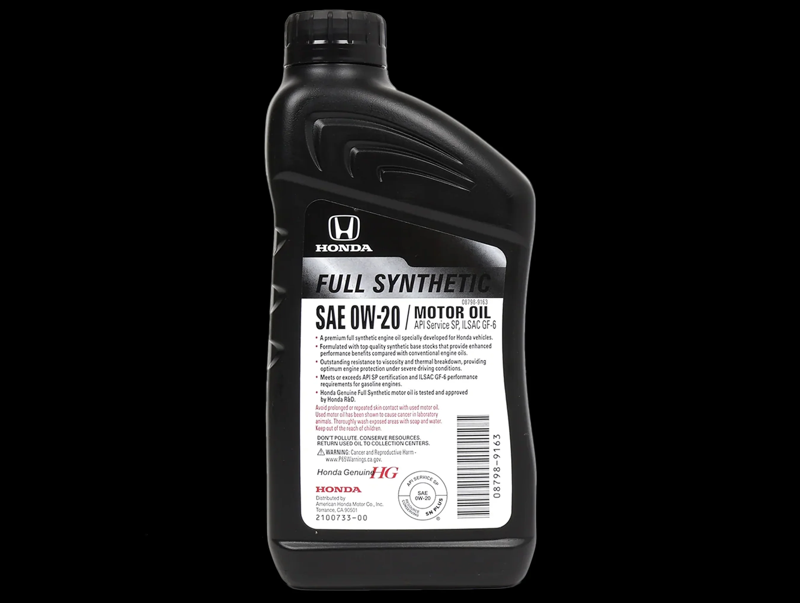 Honda Full Synthetic 0W-20 Oil - Image 2