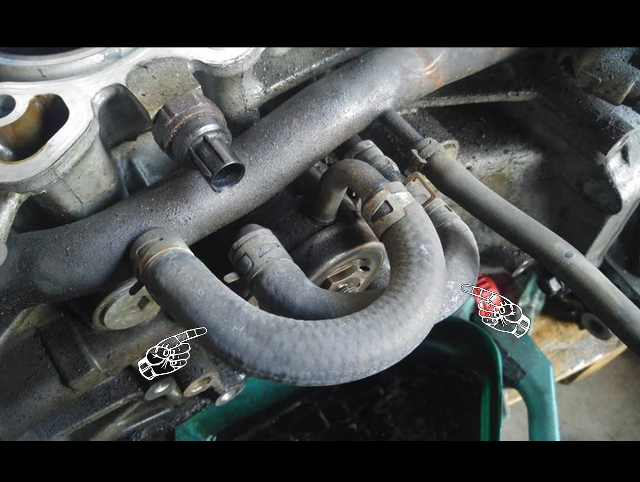 Honda Oil Cooler Outlet Hoses - B-series VTEC - Image 3