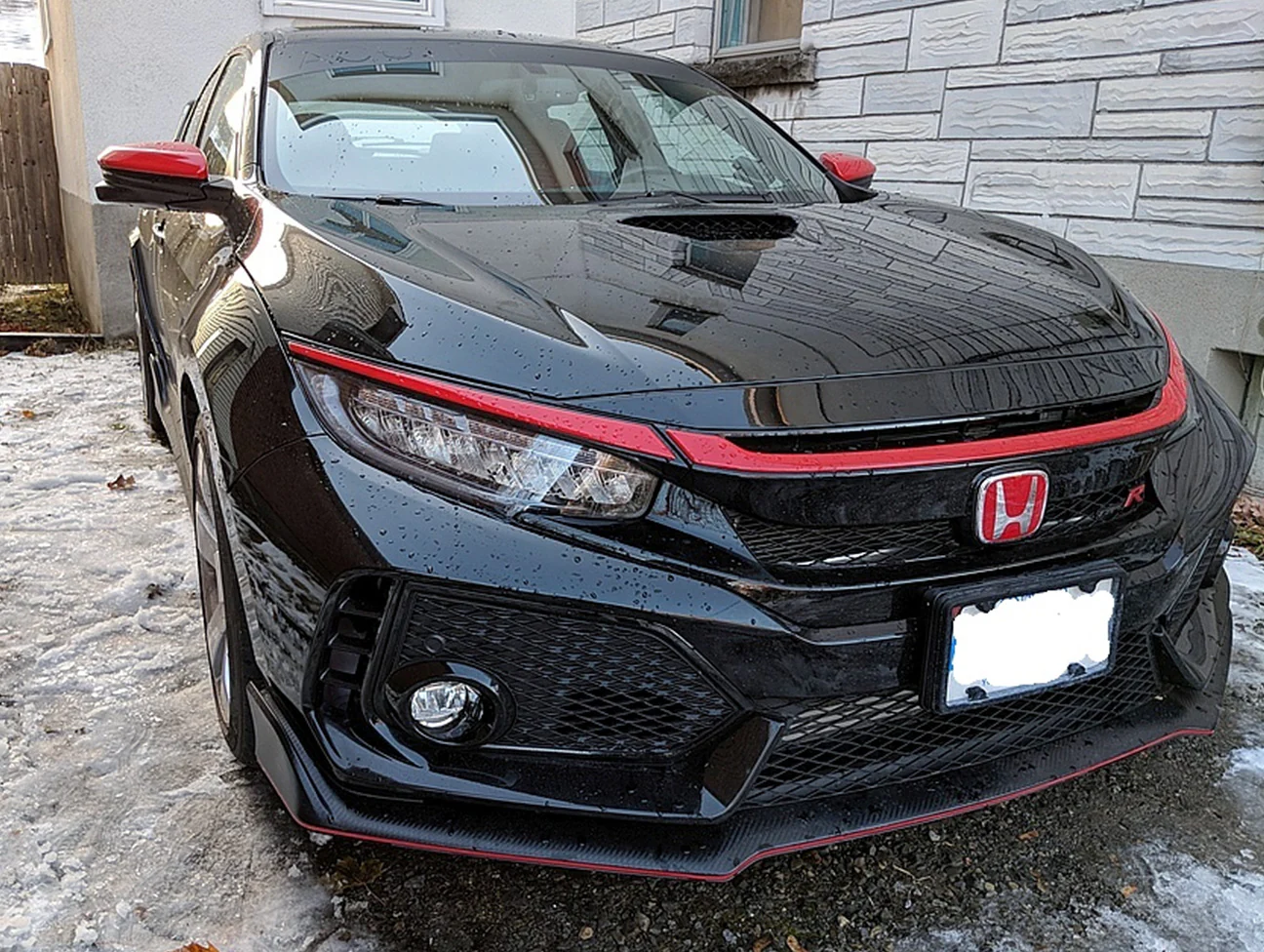 Honda Red Front Grille Garnish Set - 17-21 Civic Type-R (FK8) - Image 7