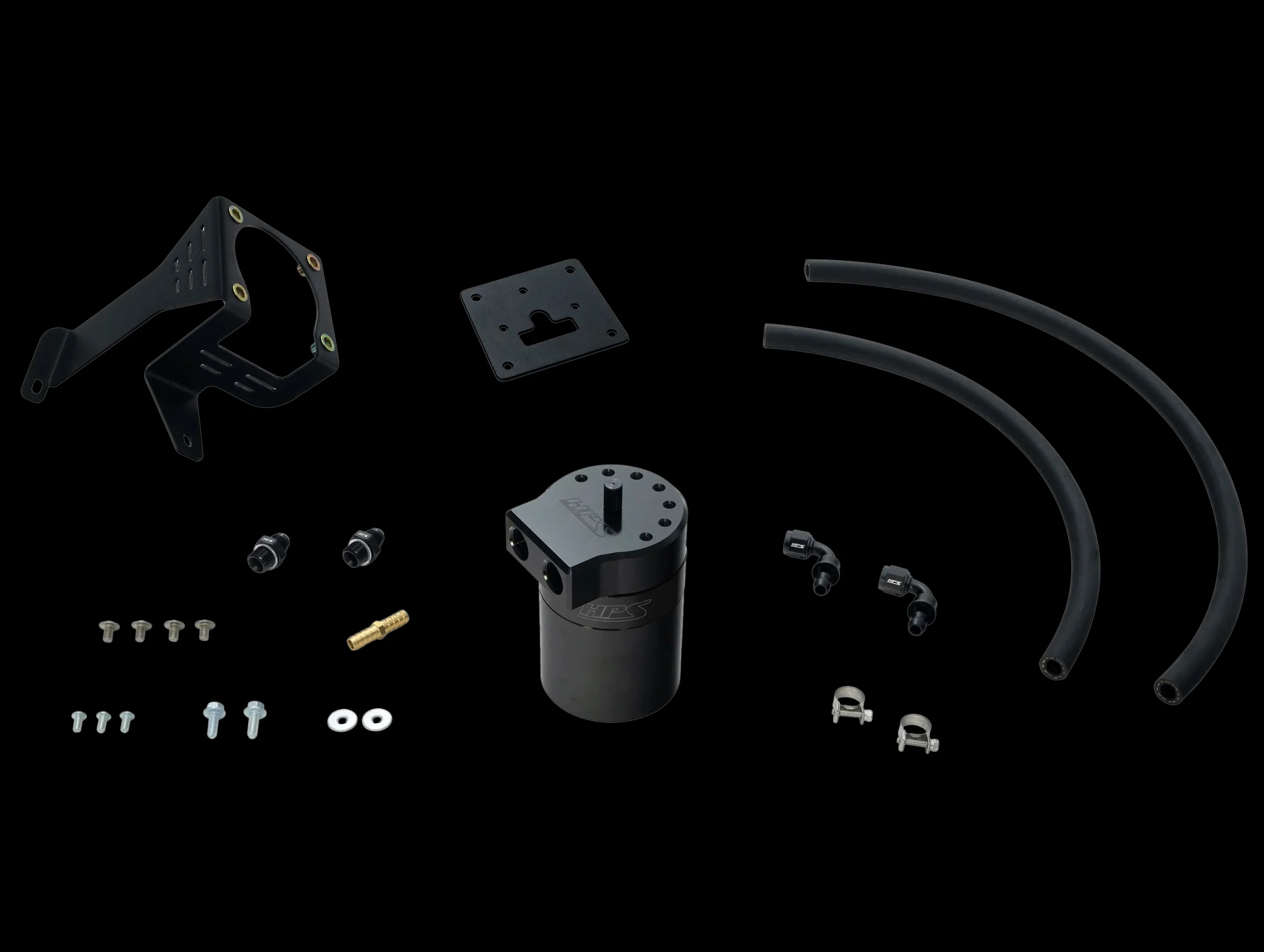 HPS Performance Aluminum Oil Catch Can Kit - 12-15 Civic Si - Image 6