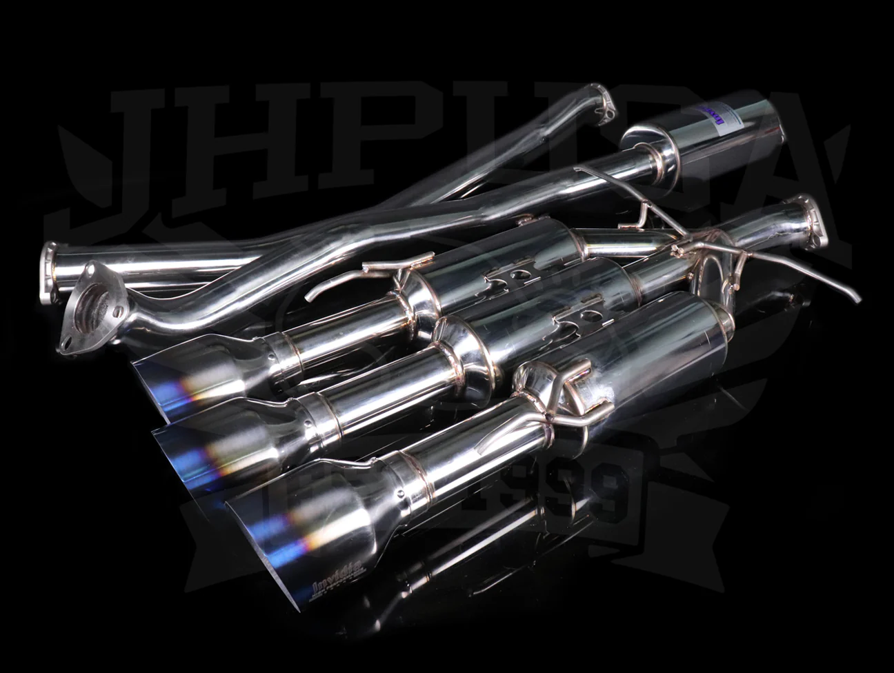 Invidia Gemini Cat-Back Exhaust w/Ti Burnt Tips  - 2017-21 Civic SI Sedan