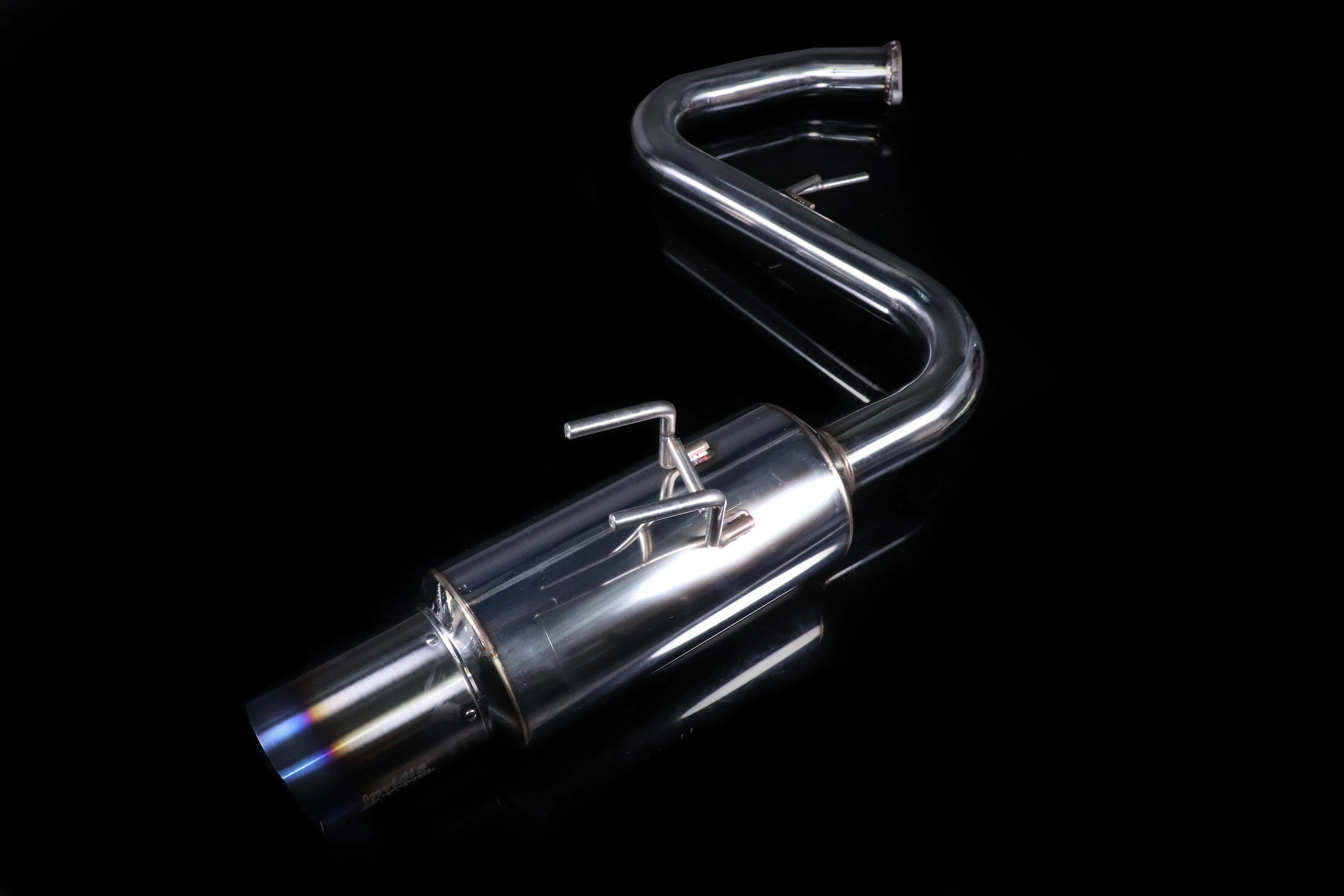 Invidia Single N1 Cat-Back Exhaust w/Ti Burnt Tips - 2016-21 Civic Sedan - Image 2