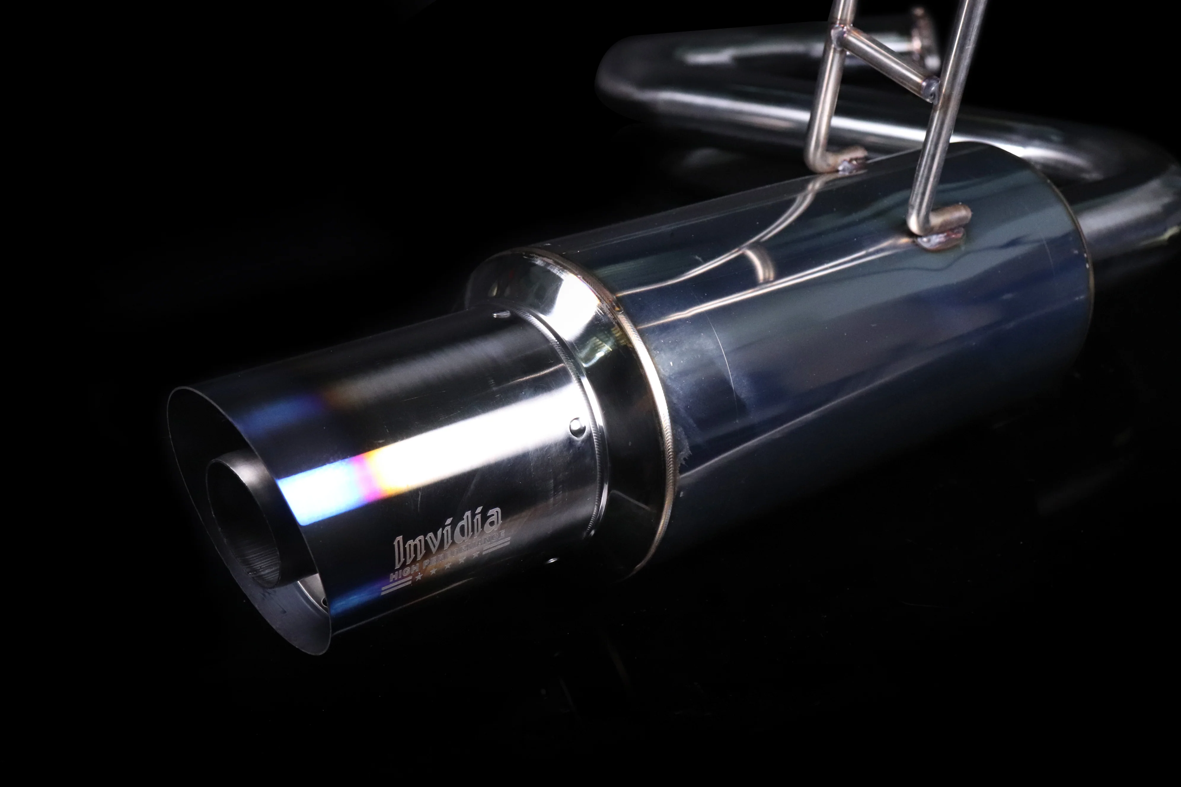 Invidia Single N1 Cat-Back Exhaust w/Ti Burnt Tips - 2016-21 Civic Sedan - Image 4