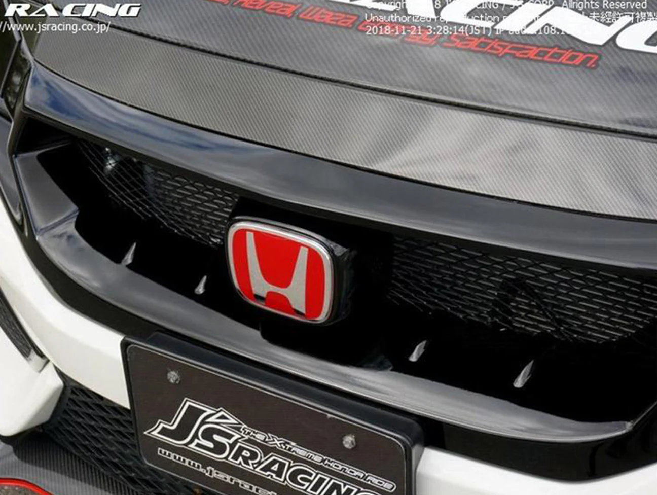 J'S Racing Front Sport Grill - 2017-2021 Civic Type-R FK8 - Image 10