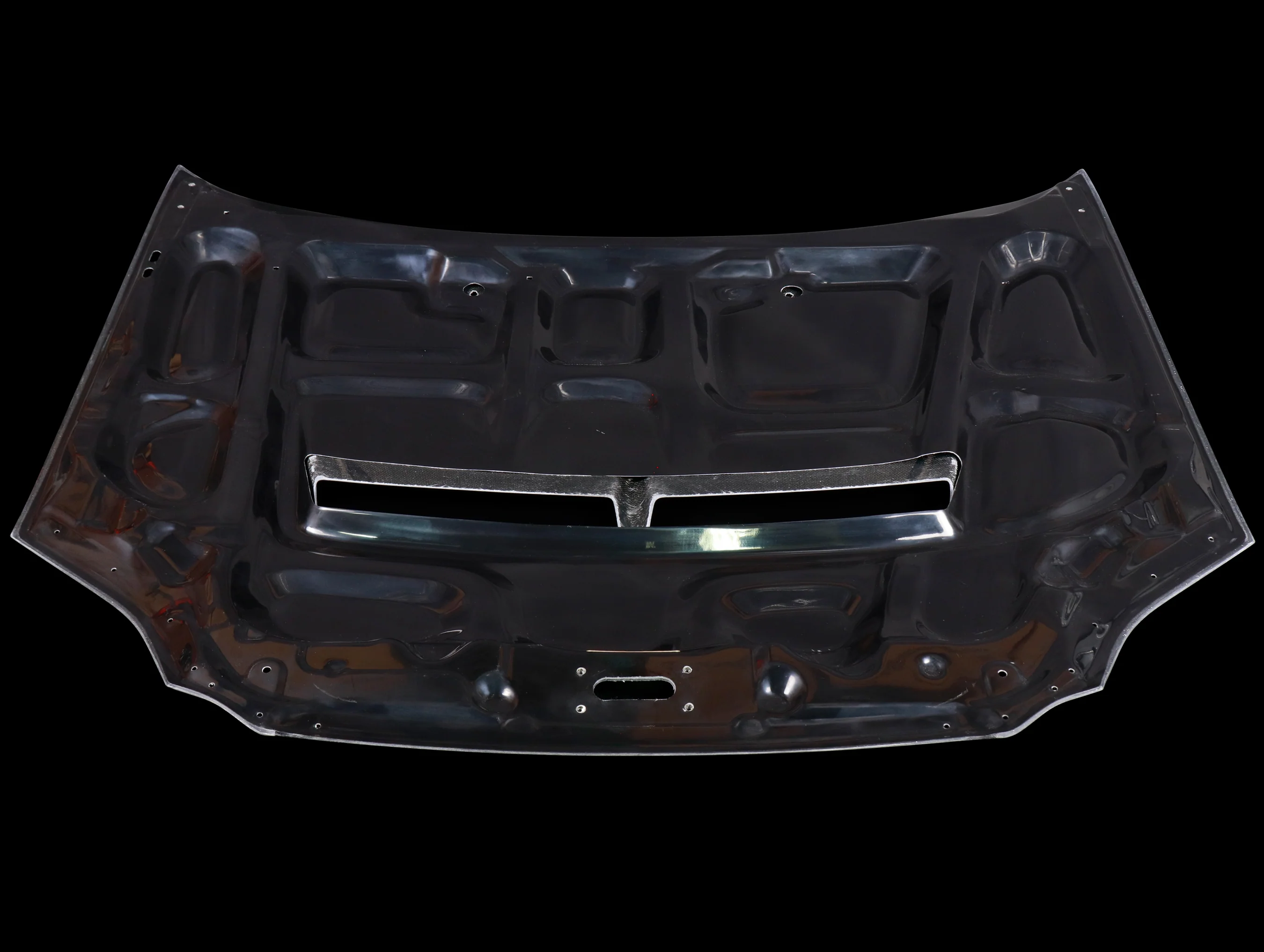 J's Racing Type-S Vented Carbon Fiber Hood - 96-00 Civic - Image 4