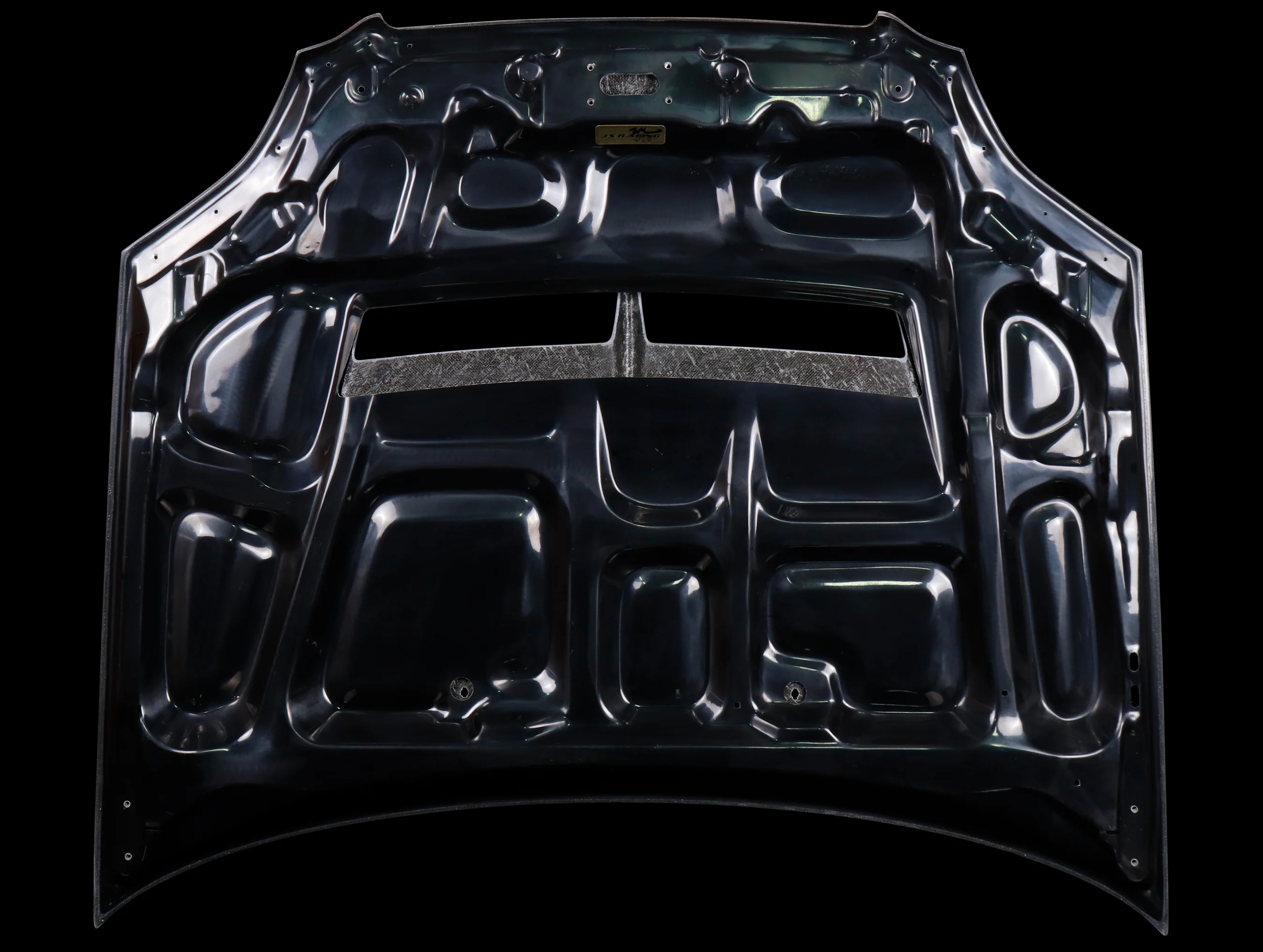 J's Racing Type-S Vented Carbon Fiber Hood - 96-00 Civic - Image 5