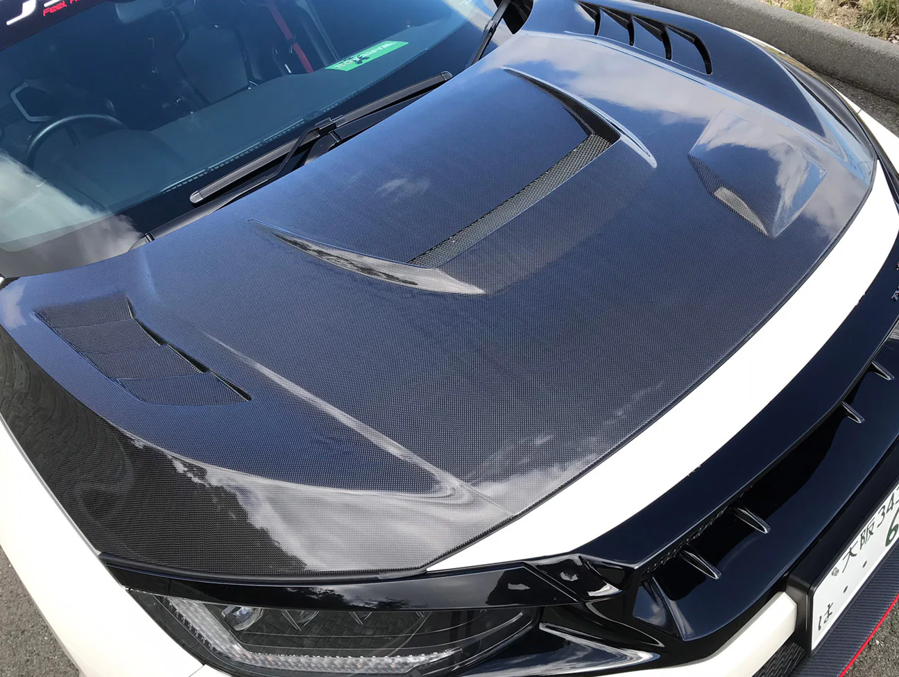 J's Racing Type-V Vented Hood - 17-21 Civic Type-R (FK8) - Image 7