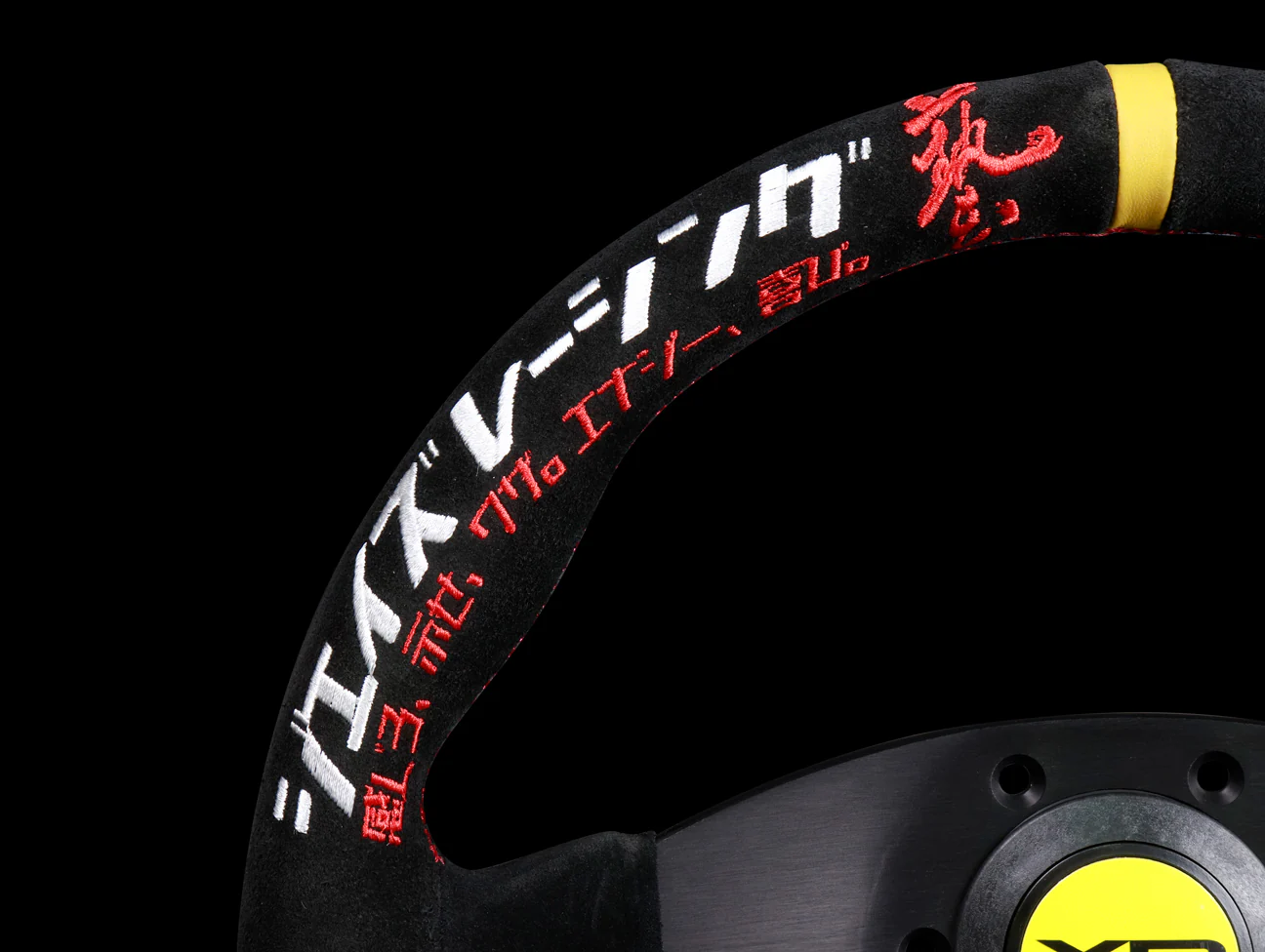 J's Racing XR Steering Wheel Type F Japan Black Suede - Image 3