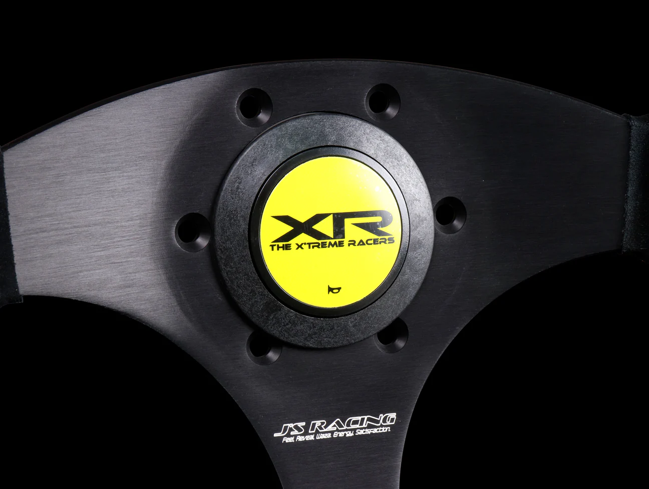 J's Racing XR Steering Wheel Type F Japan Black Suede - Image 4