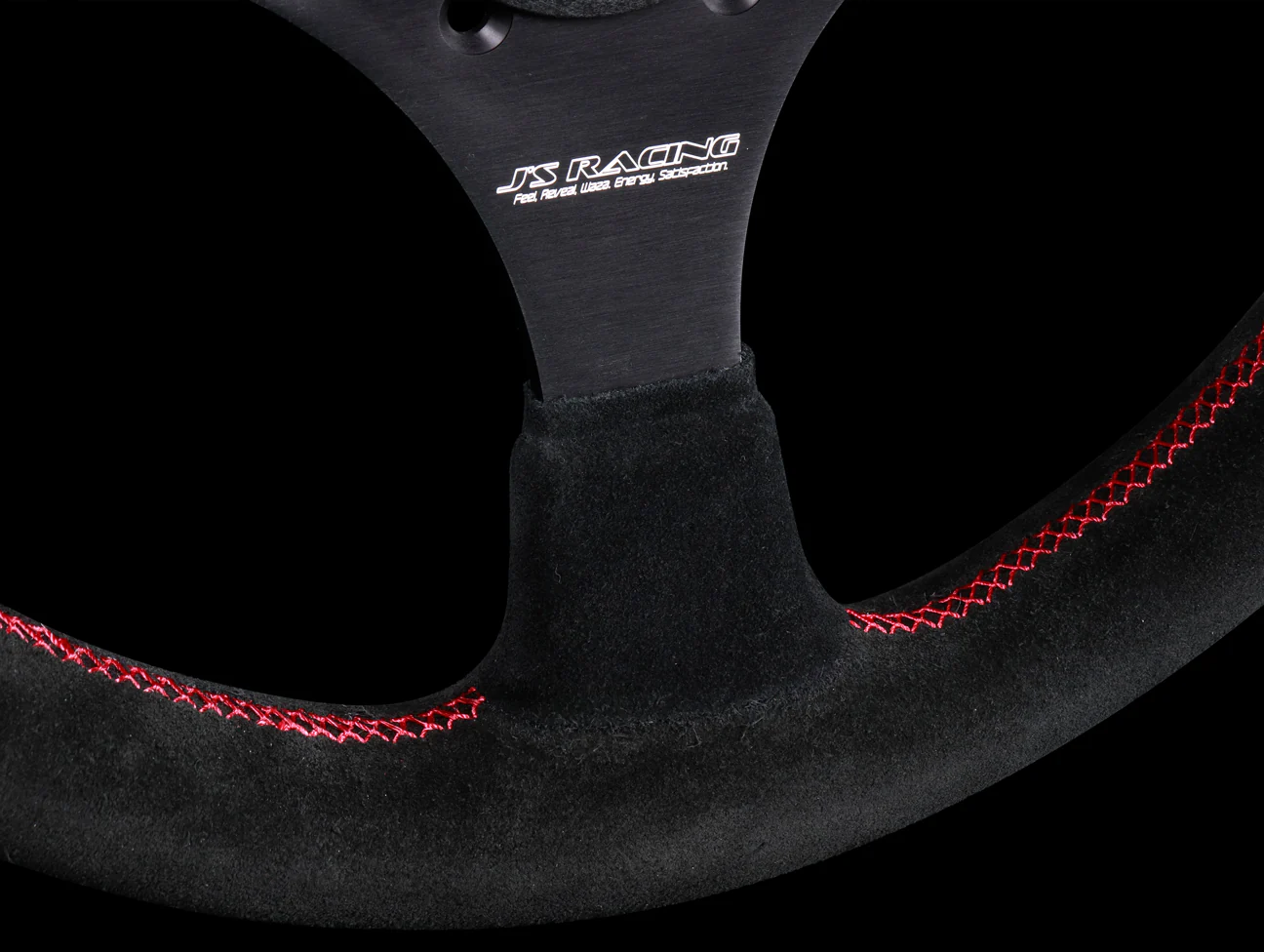 J's Racing XR Steering Wheel Type F Japan Black Suede - Image 6