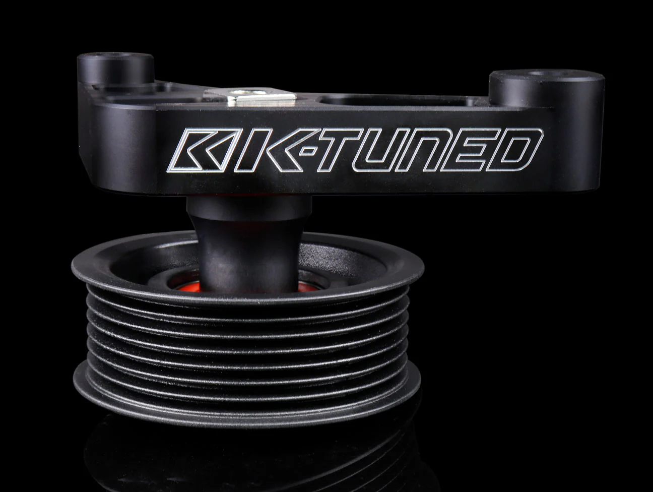 K-Tuned Adjustable EP3 Idler Pulley Kit - K20 / K24 Black - Image 3