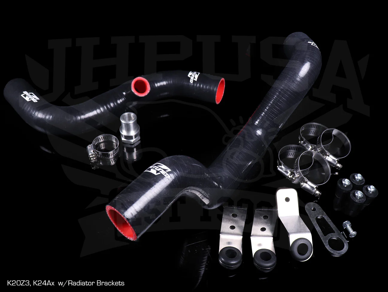 K-Tuned Rad Hose Kit - Driver Side w/Fan Bung & Rad Brackets - K-swap EG/EK/DC2 - Image 3