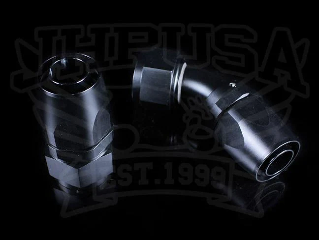K-Tuned Standard Hose Ends - Black Finish -8AN / -10AN