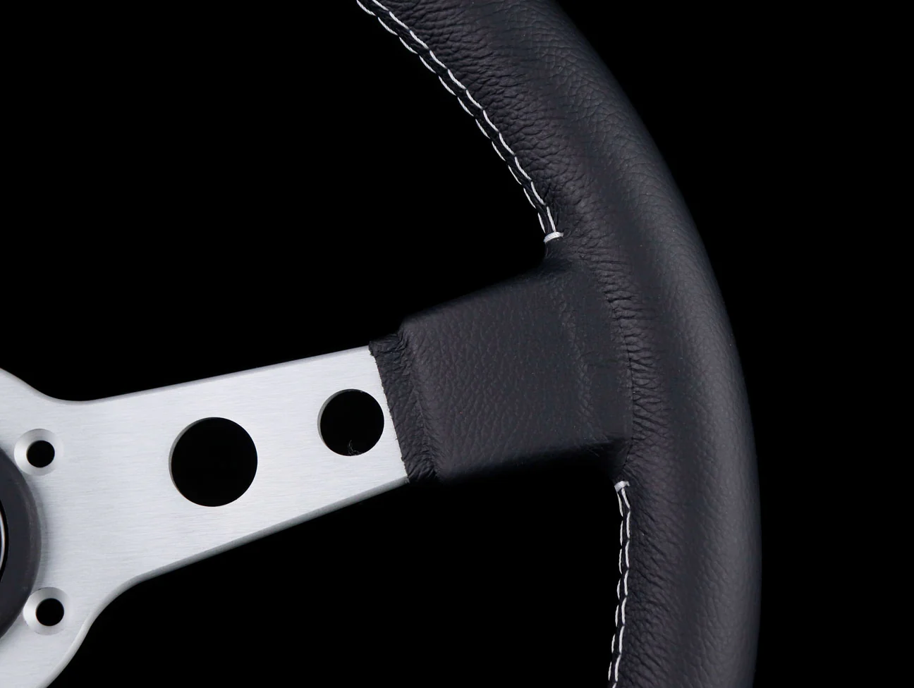 Momo 370mm Prototipo Steering Wheel - Silver Spoke - Image 4