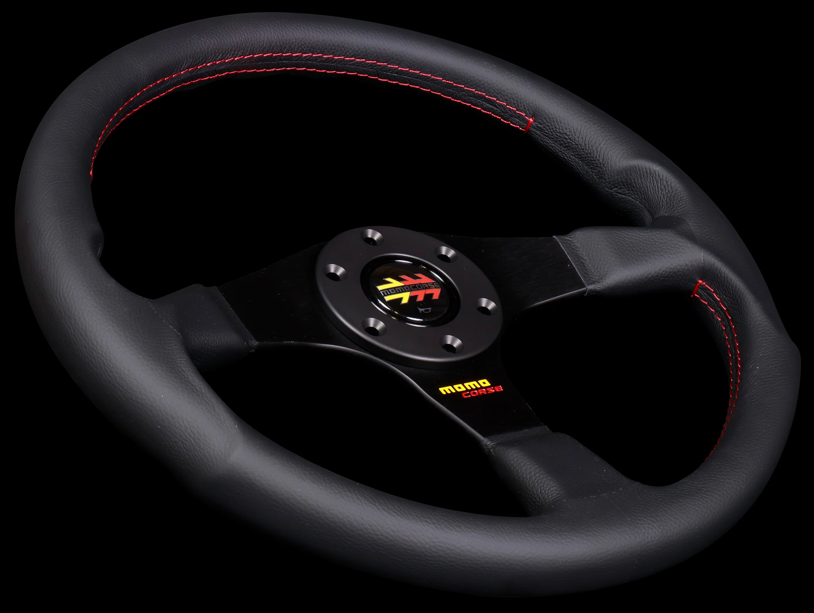 Momo Corse 2.0 Steering Wheel - Black Leather - Image 2