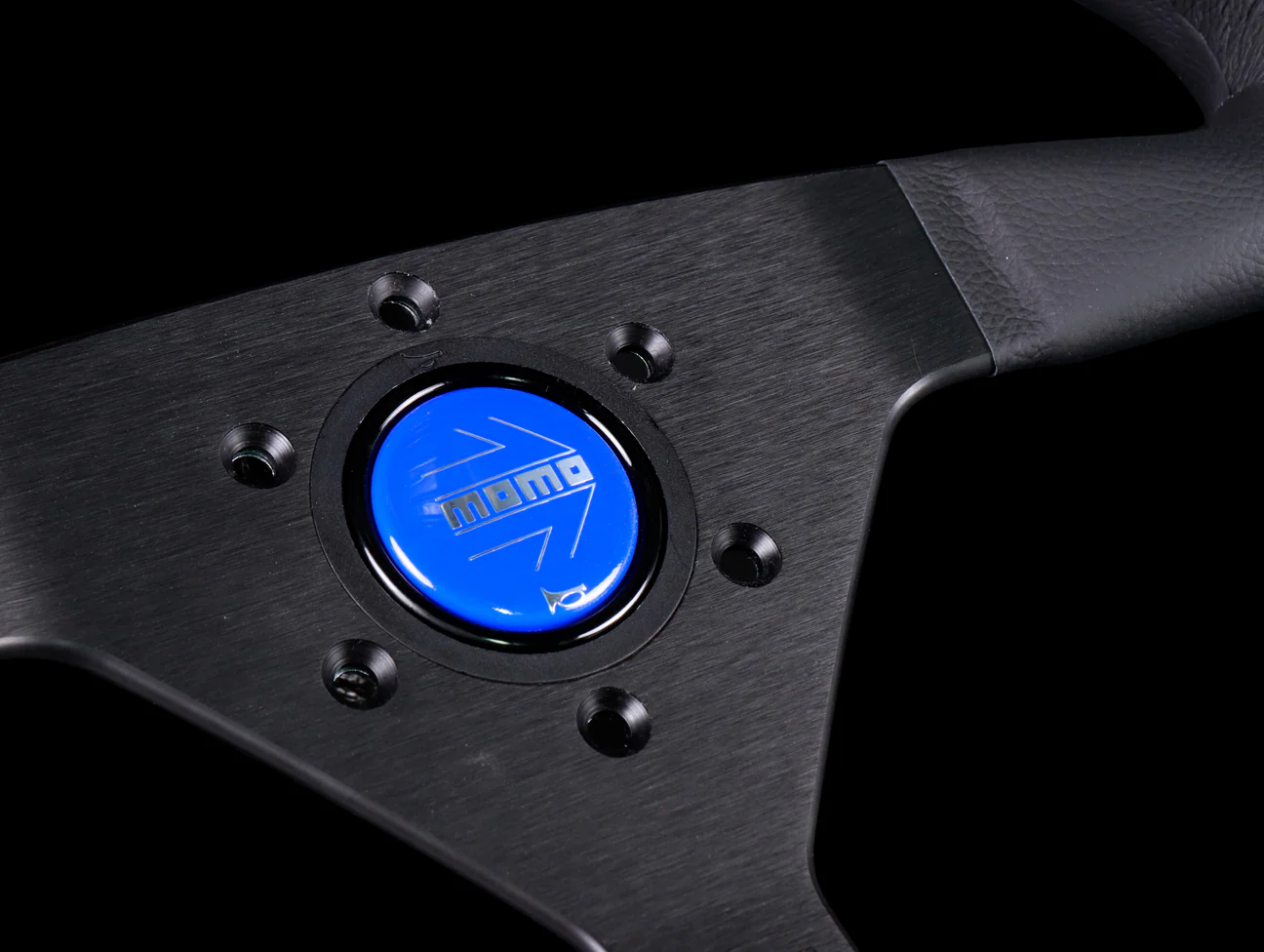 Momo Monte Carlo Blue Stitch Steering Wheel & HKB Honda Hub - Image 4