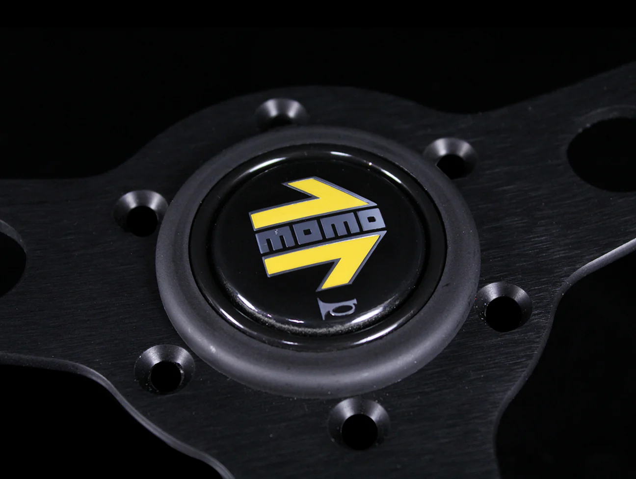 Momo 350mm Prototipo Steering Wheel - Black Spoke - Image 2
