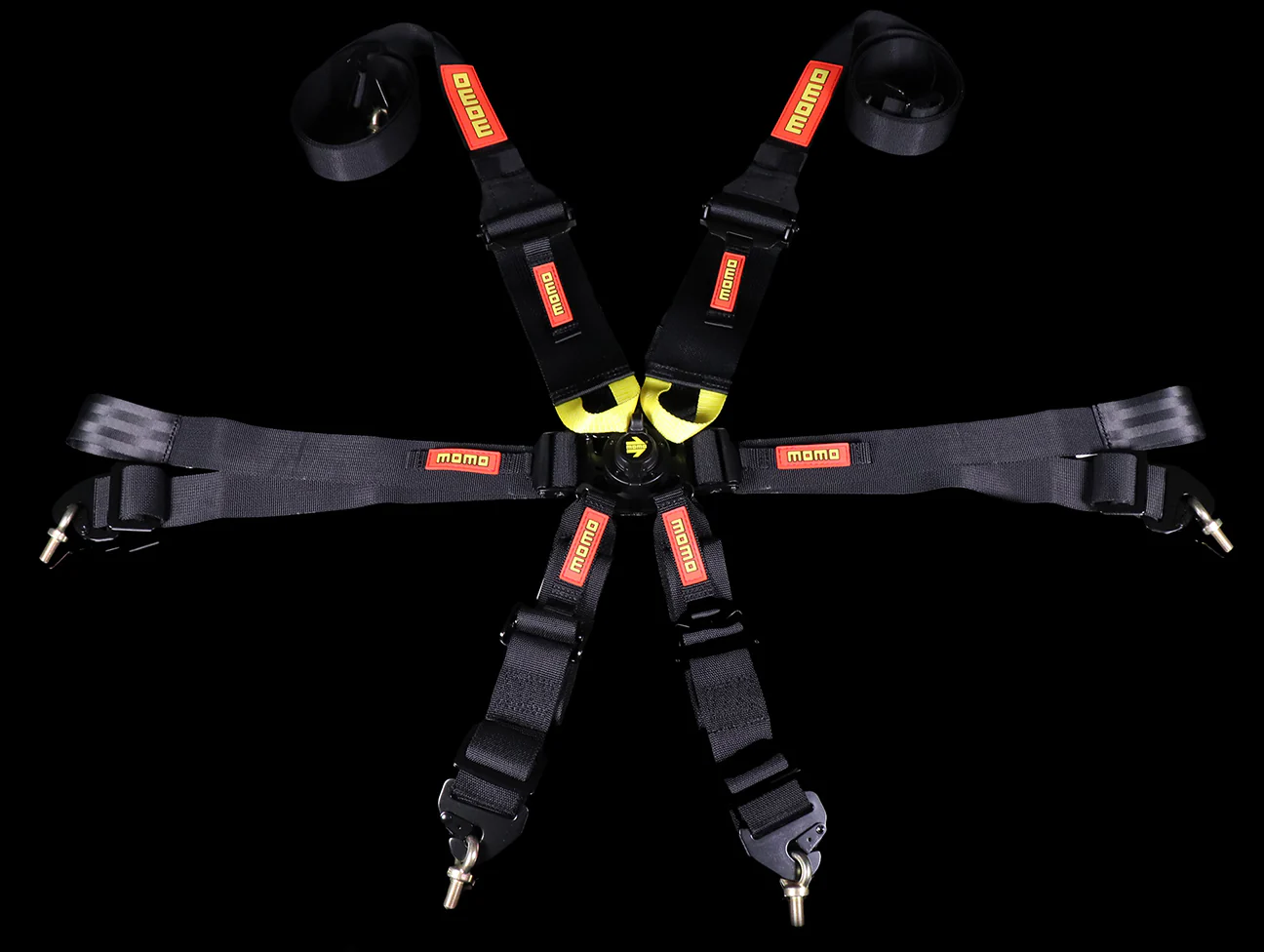 Momo SR6 Series 6-Point Racing Harness - Black - Image 3