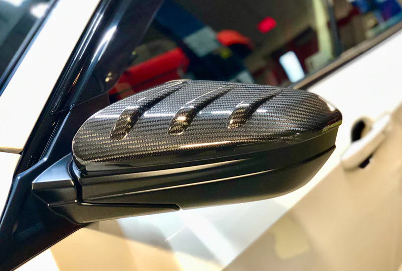 Mugen Carbon Fiber Door Mirror Cover Set - FK7/FK8 - Image 8