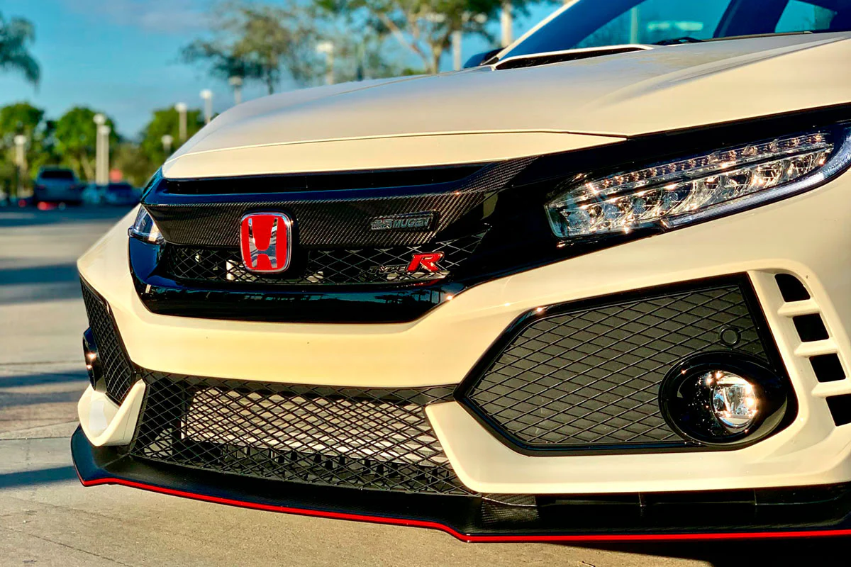 Mugen Carbon Fiber Front Grill Garnish - 16-20 Civic / Type-R - Image 2