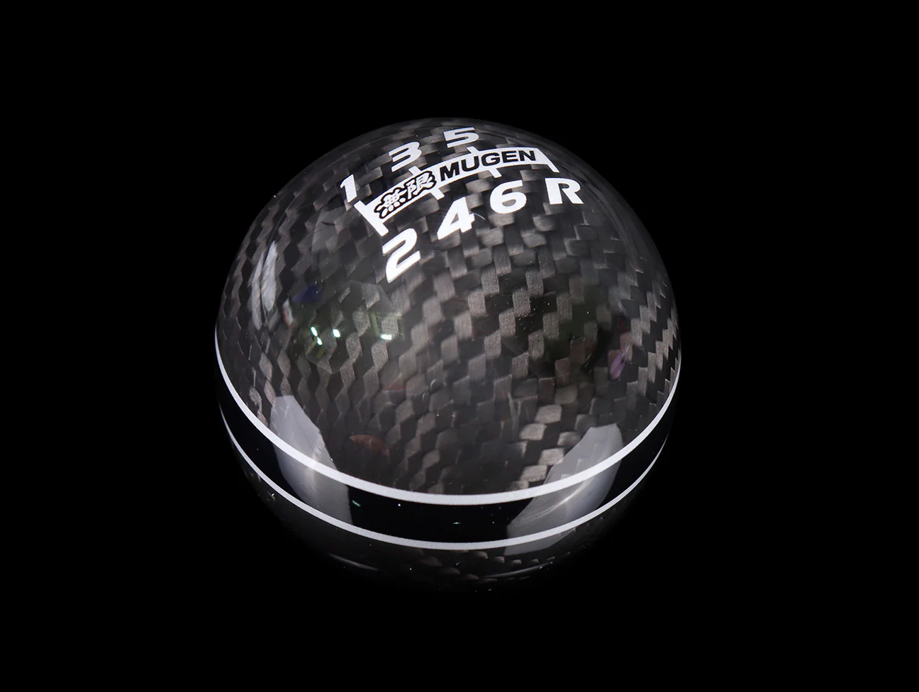 Mugen Shift Knob - 6-speed Carbon Fiber Spherical - Image 4