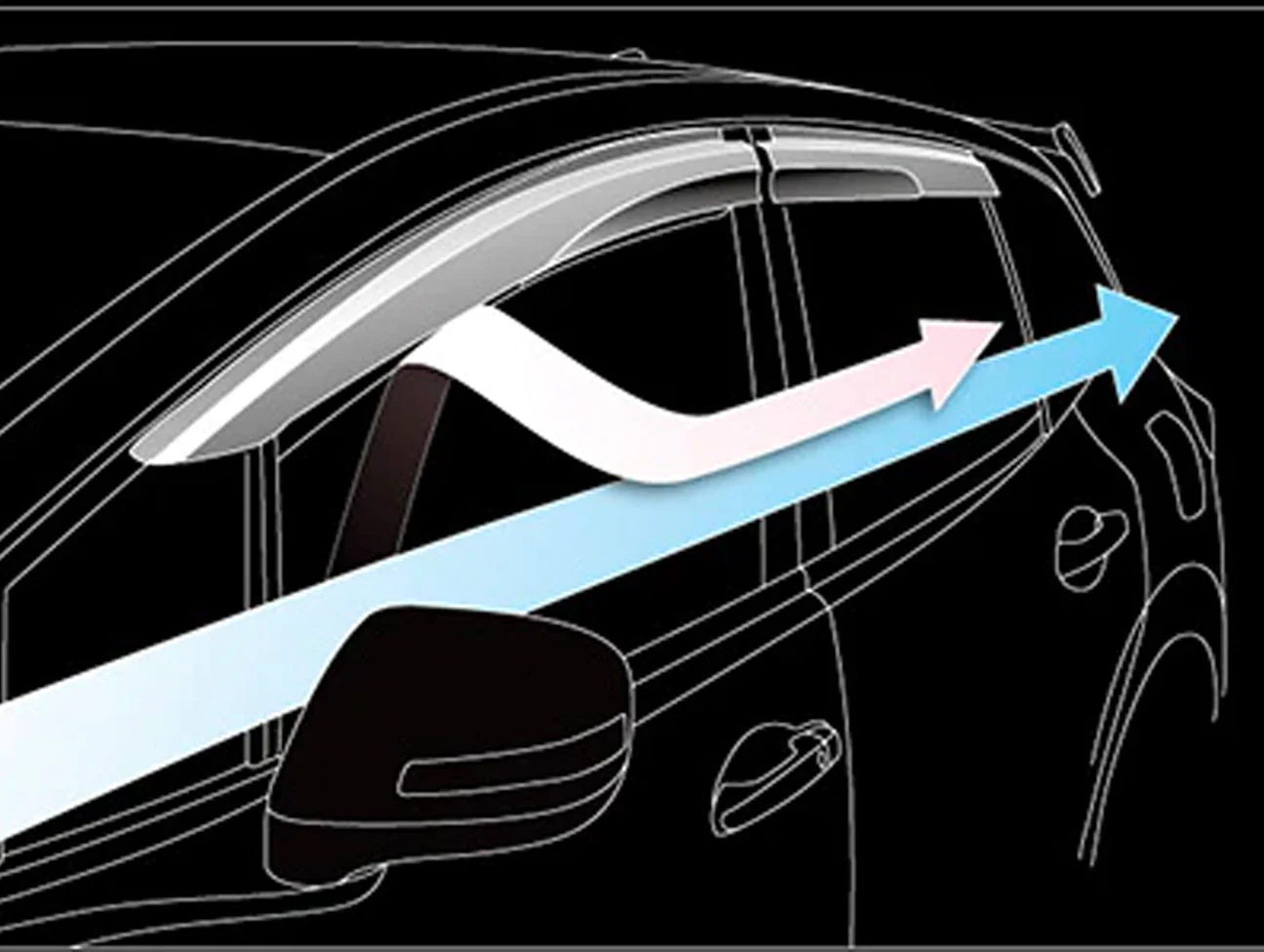 Mugen Ventilated Door Visors - 2022+ 11th Gen Civic / 2023+ Acura Integra - Image 6