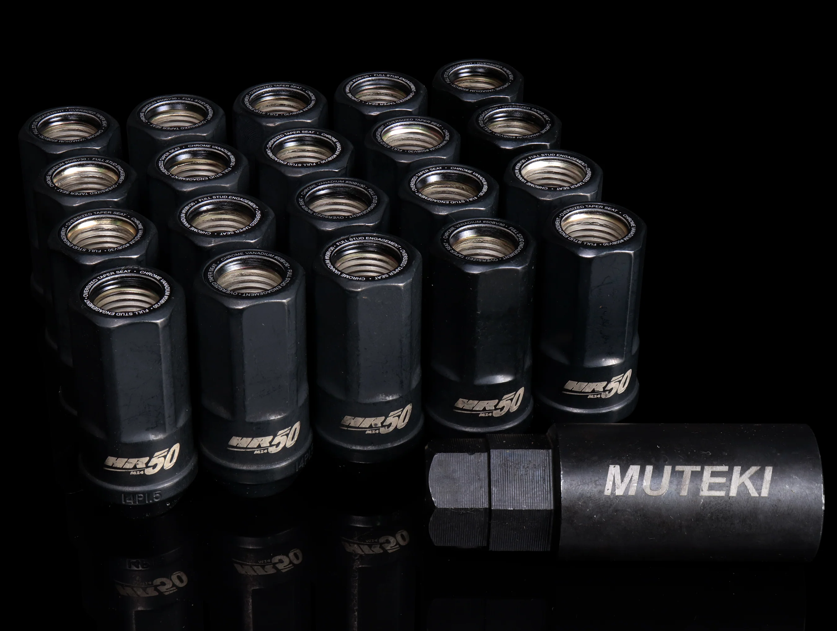 Muteki HR50 14x1.50 Open End Lug Kit - Image 2