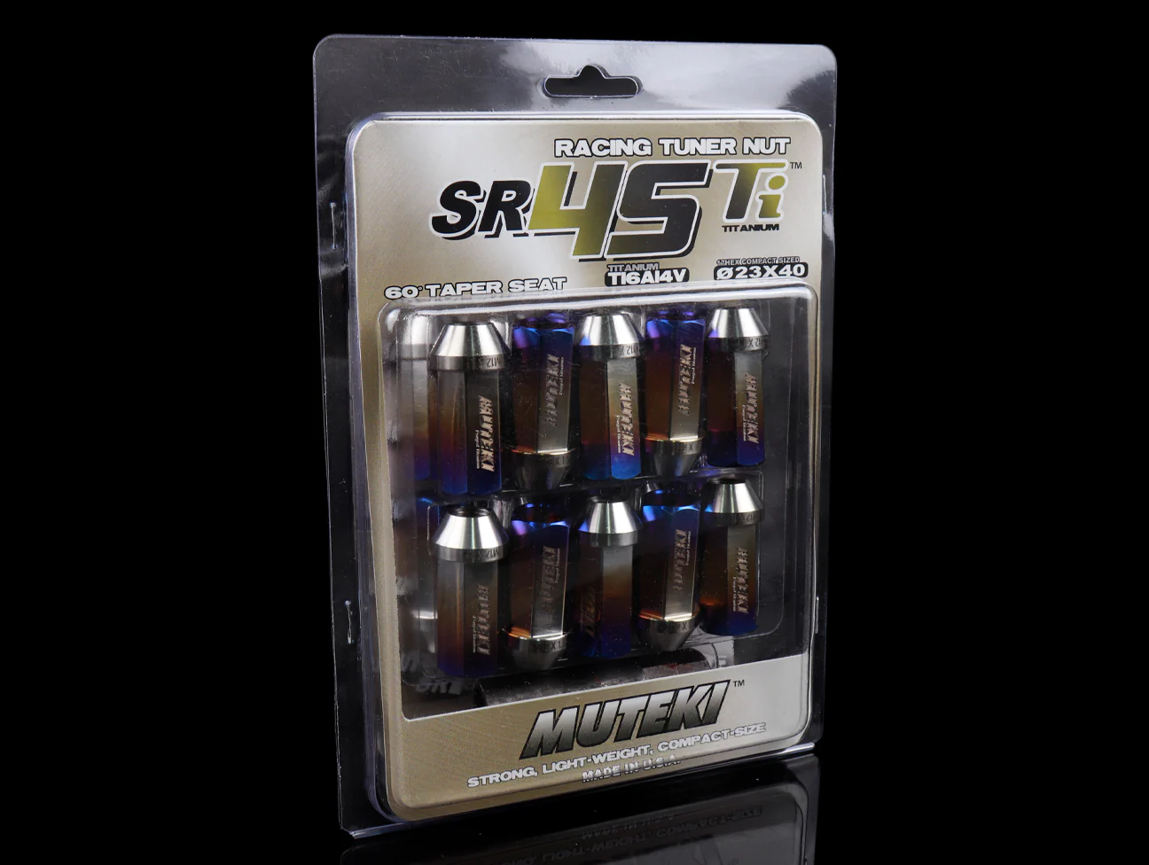 Muteki SR45Ti Lug Nuts - Burned Titanium