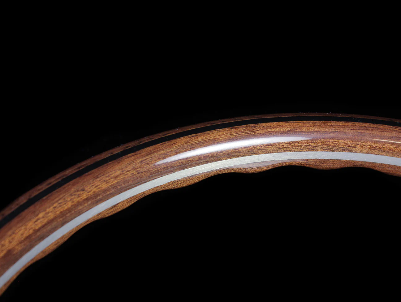Nardi Classic Wood 360mm Steering Wheel w/ Polished Spokes - Image 5