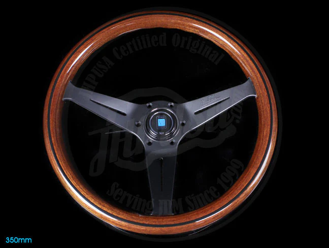 Nardi Classic Wood Deep Corn Steering Wheel w/ Black Spokes - Image 2