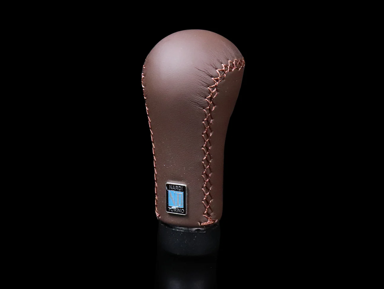 Nardi Prestige Brown Leather Shift Knob - Image 2