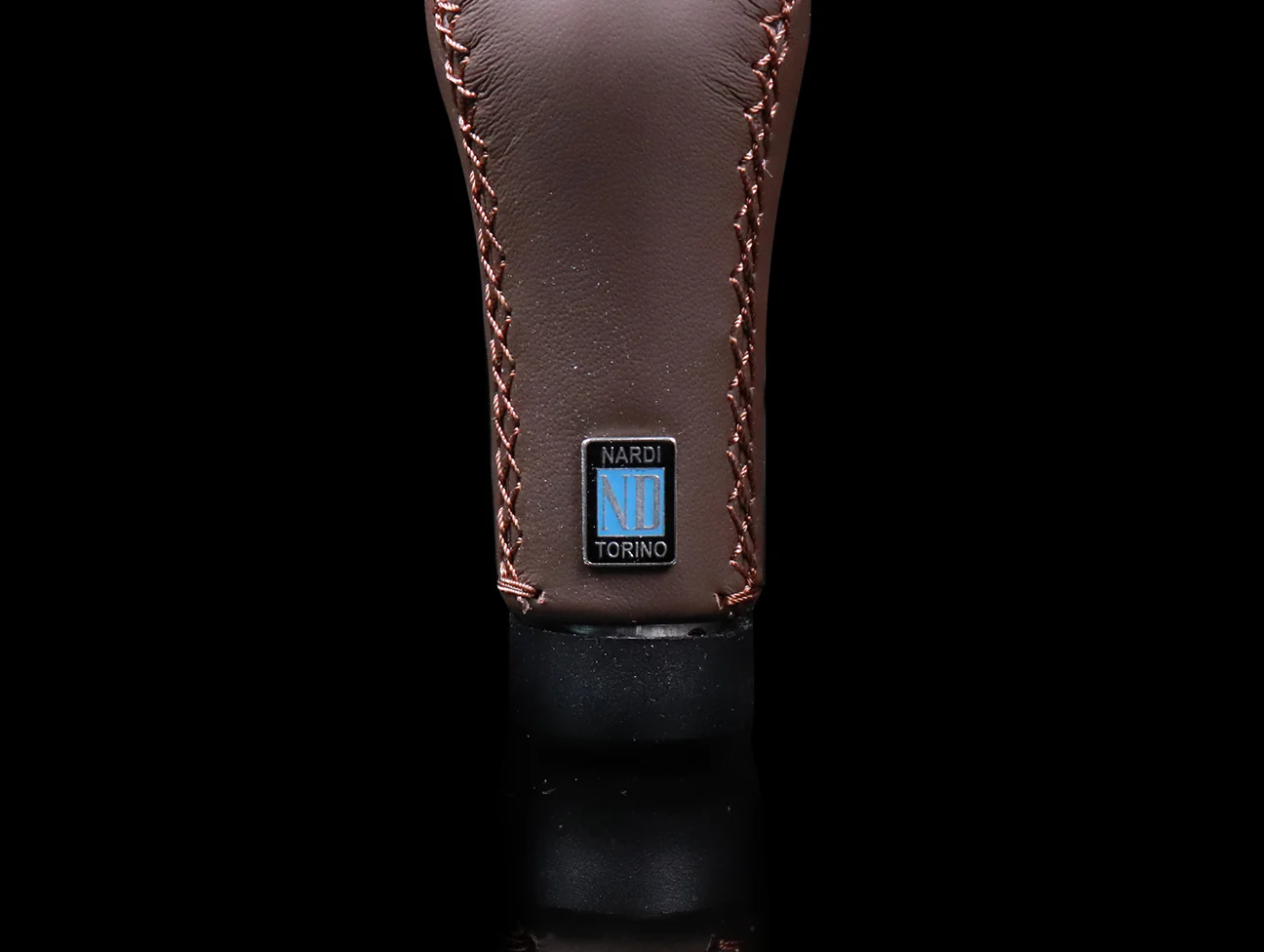 Nardi Prestige Brown Leather Shift Knob - Image 4