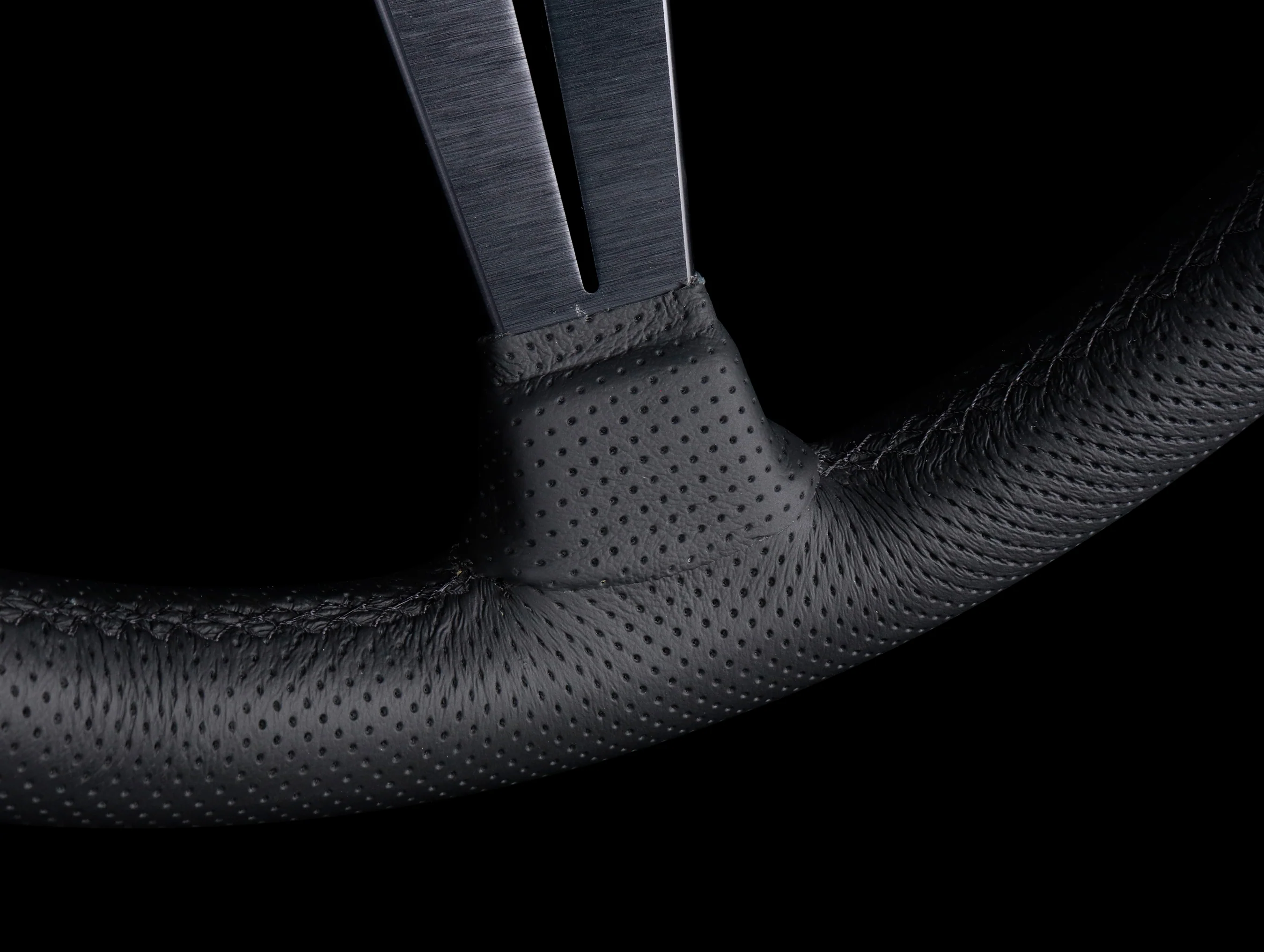 Nardi Sport Rally Deep Corn Black Edition Steering Wheel - 350mm Perforated Leather / Black Stitch - Image 5