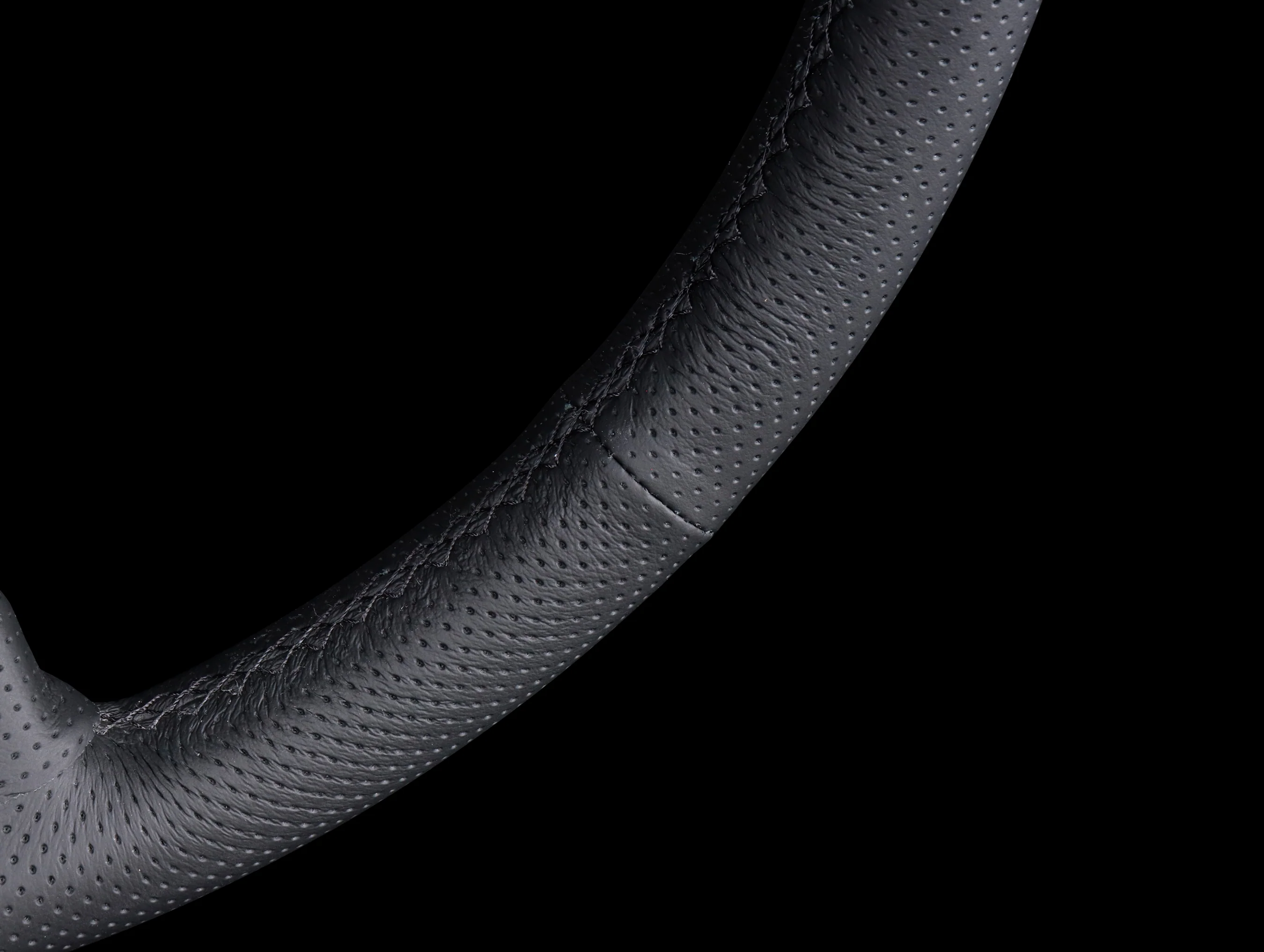 Nardi Sport Rally Deep Corn Black Edition Steering Wheel - 350mm Perforated Leather / Black Stitch - Image 6