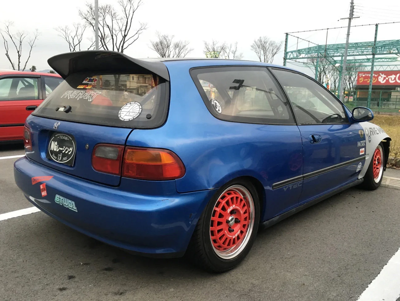 Osaka JDM Carbon Fiber Rear "Devil Wing" - 92-95 Civic Hatchback - Image 10